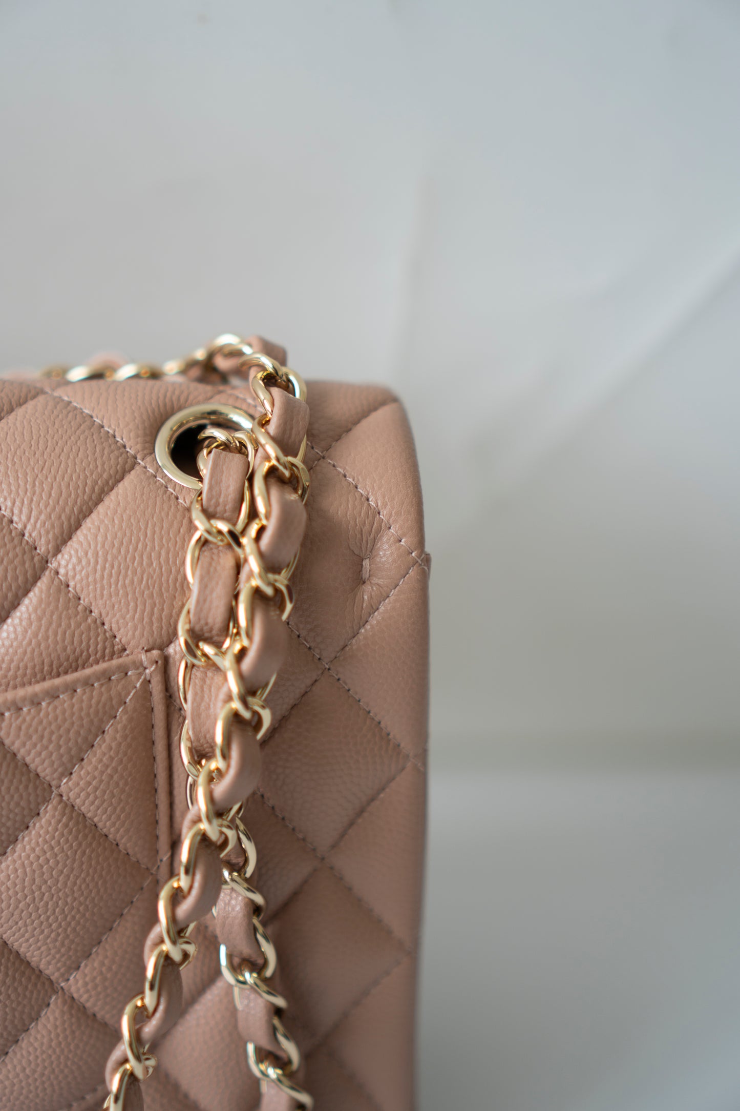 Classic Flap Medium – Dark Beige Caviar with Gold Hardware