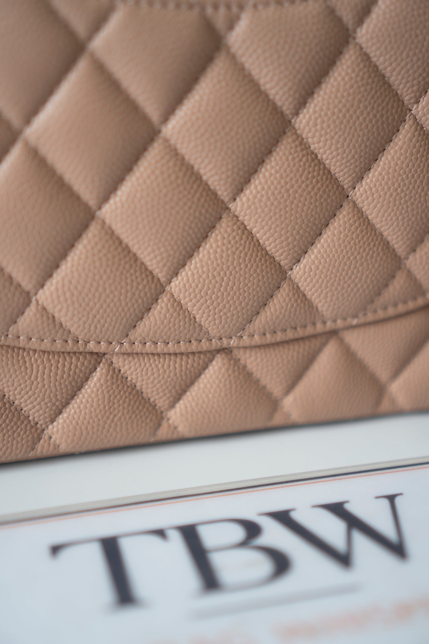 Classic Flap Medium – Dark Beige Caviar with Gold Hardware