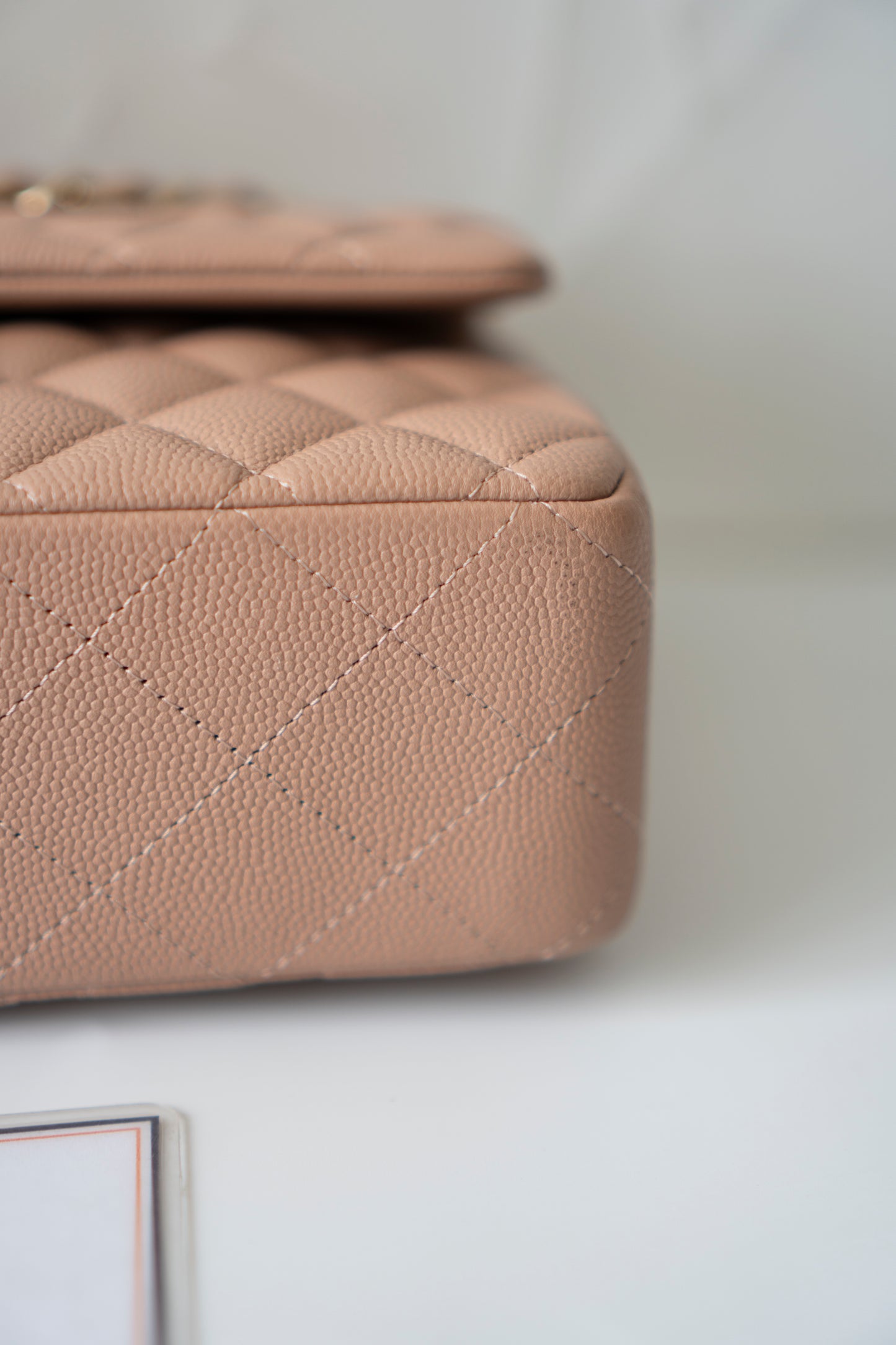 Classic Flap Medium – Dark Beige Caviar with Gold Hardware