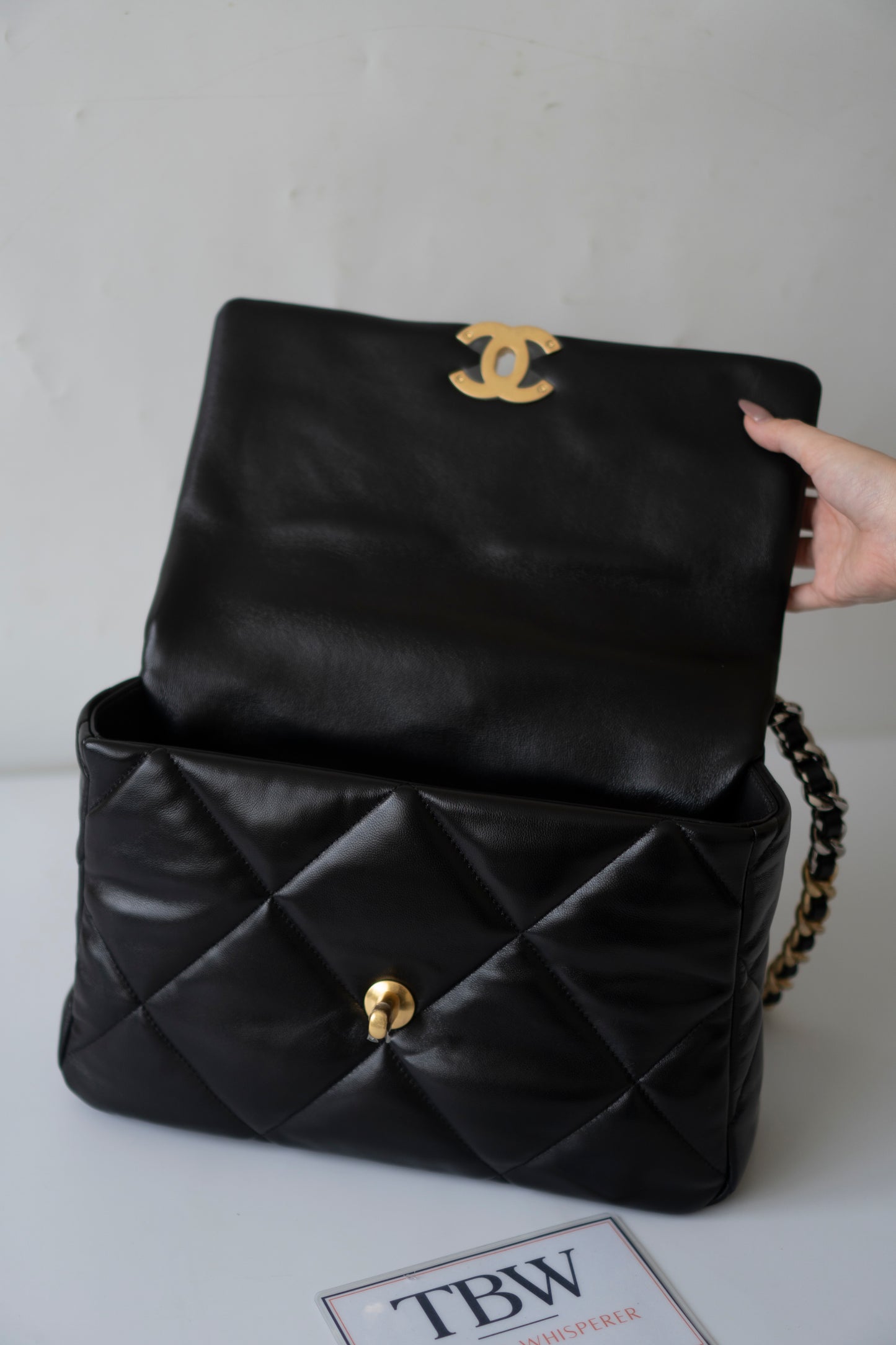 C19 Medium – Black Lambskin with Mixed Hardware