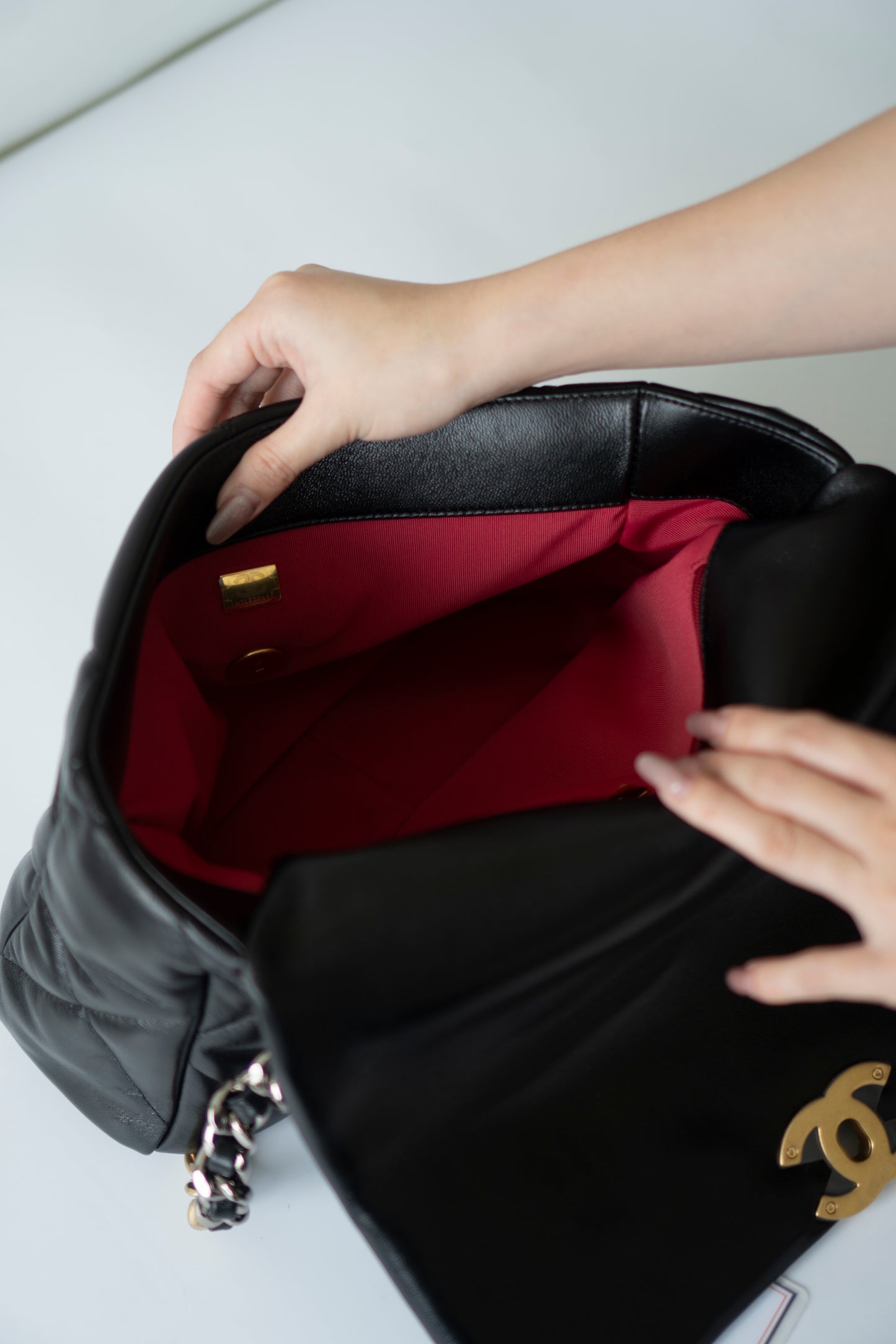 C19 Medium – Black Lambskin with Mixed Hardware