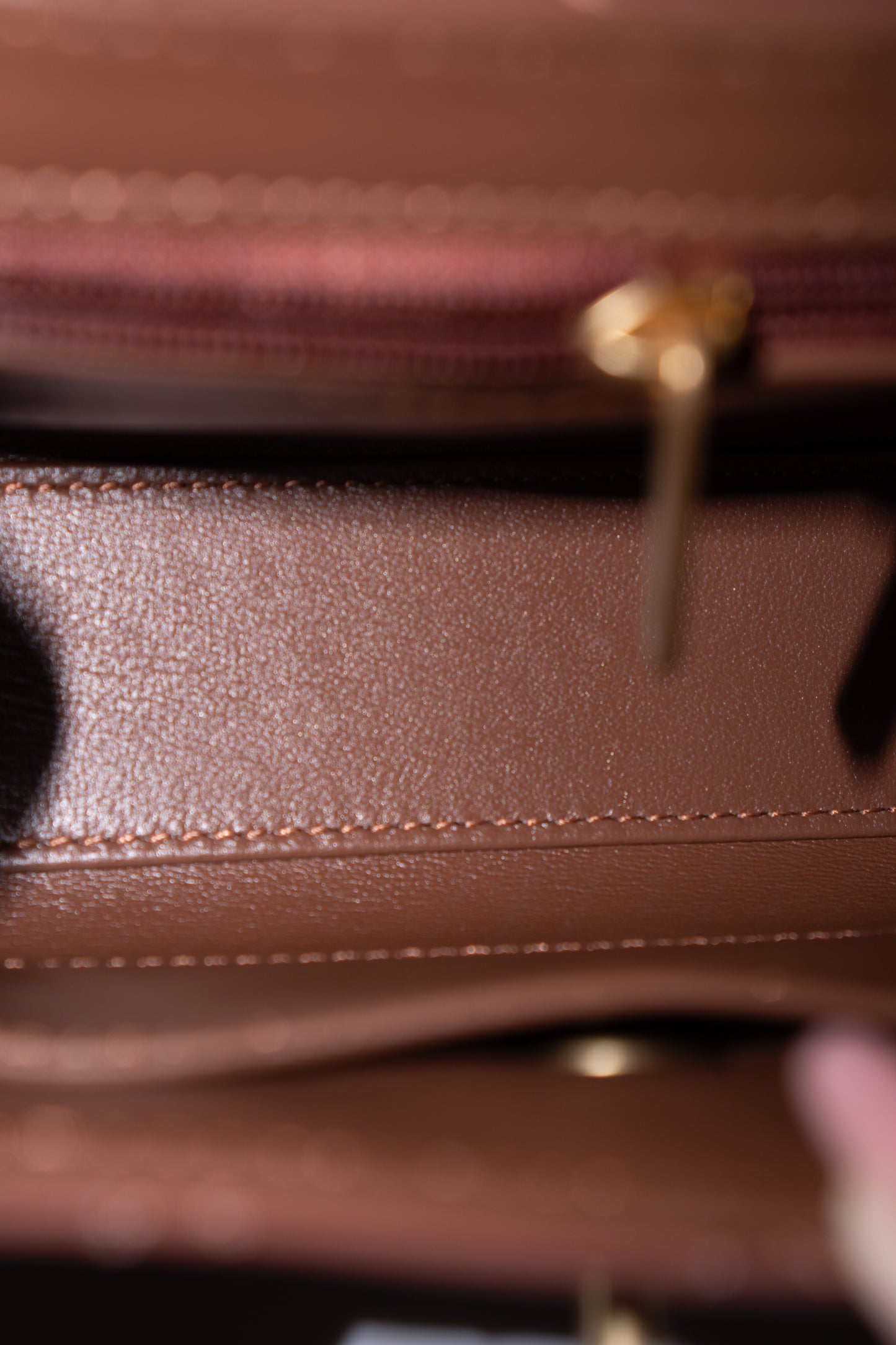 Quilted Mini KL Top Handle Bag – Brown Aged Calfskin Leather with Gold Hardware