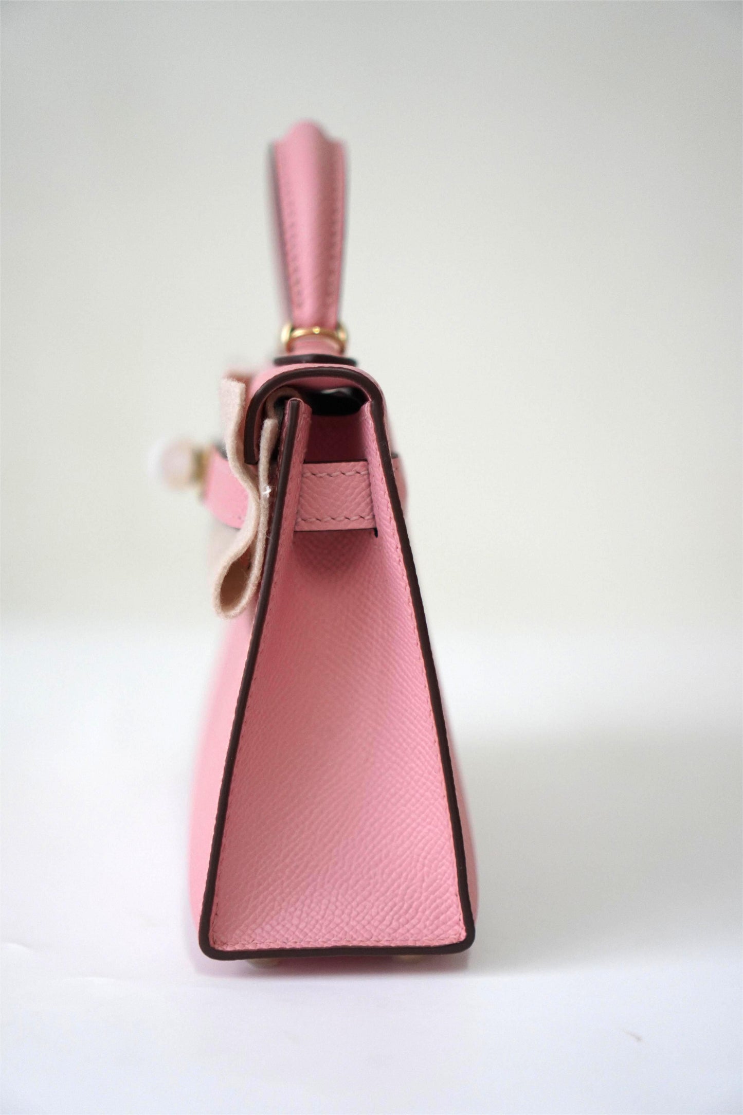 Mini KL Rose Sakura Epsom Leather Gold Hardware