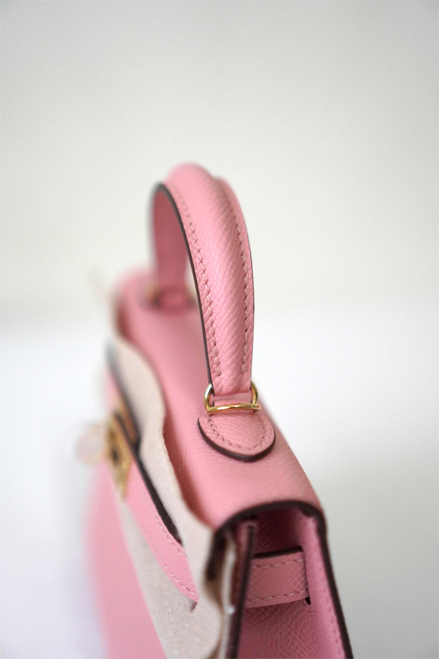 Mini KL Rose Sakura Epsom Leather Gold Hardware