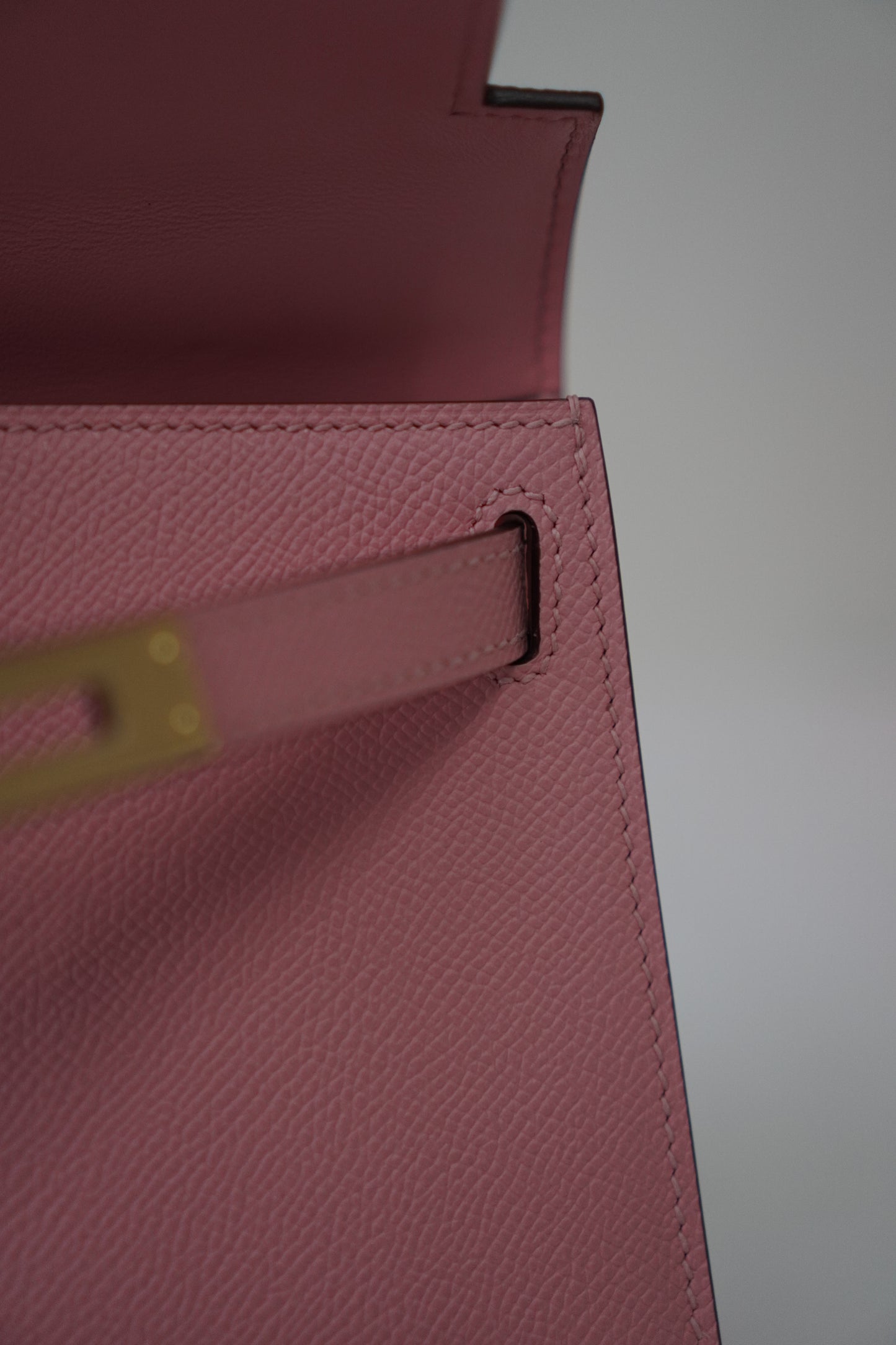 Mini KL Rose Sakura Epsom Leather Gold Hardware
