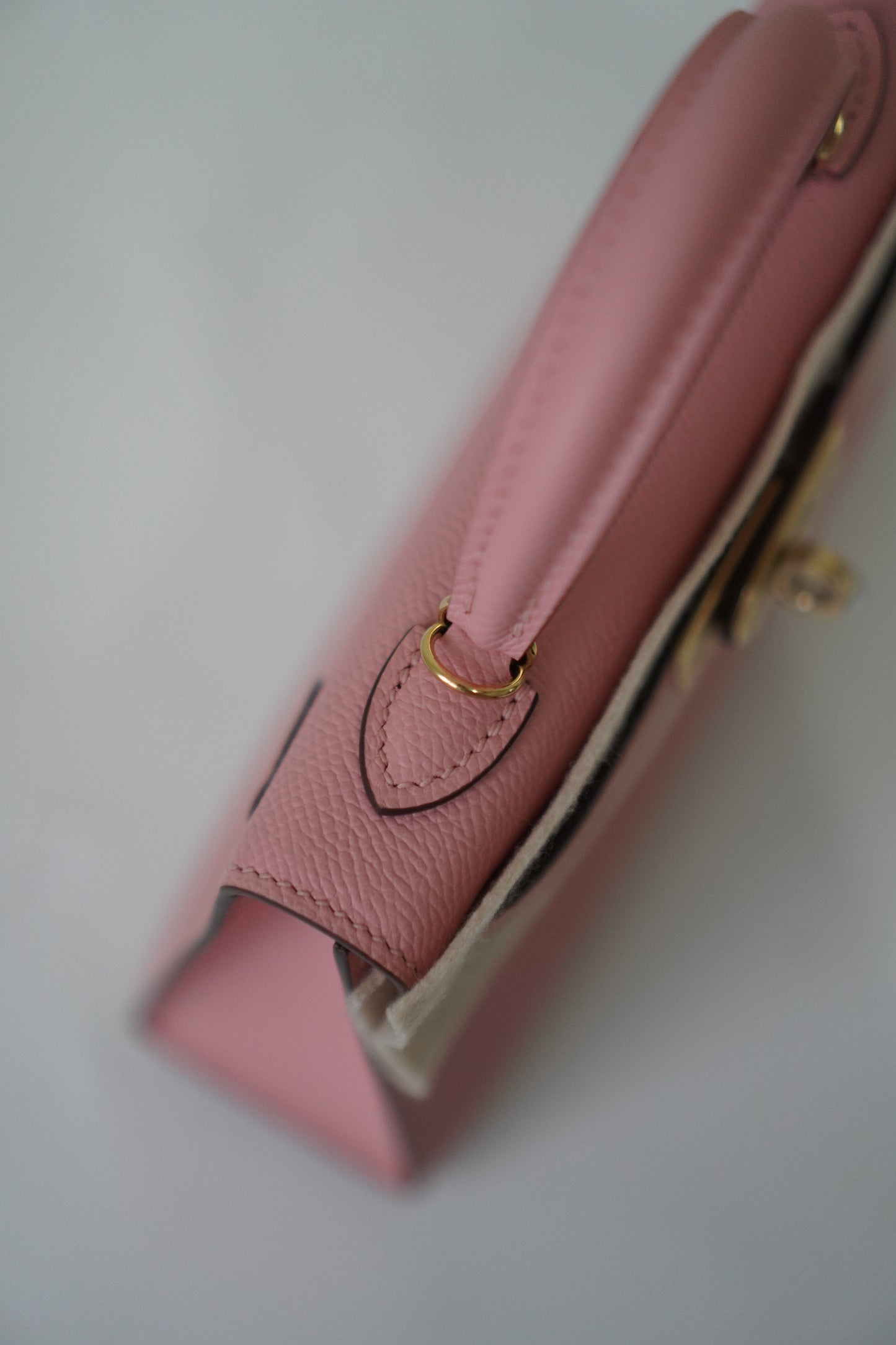 Mini KL Rose Sakura Epsom Leather Gold Hardware