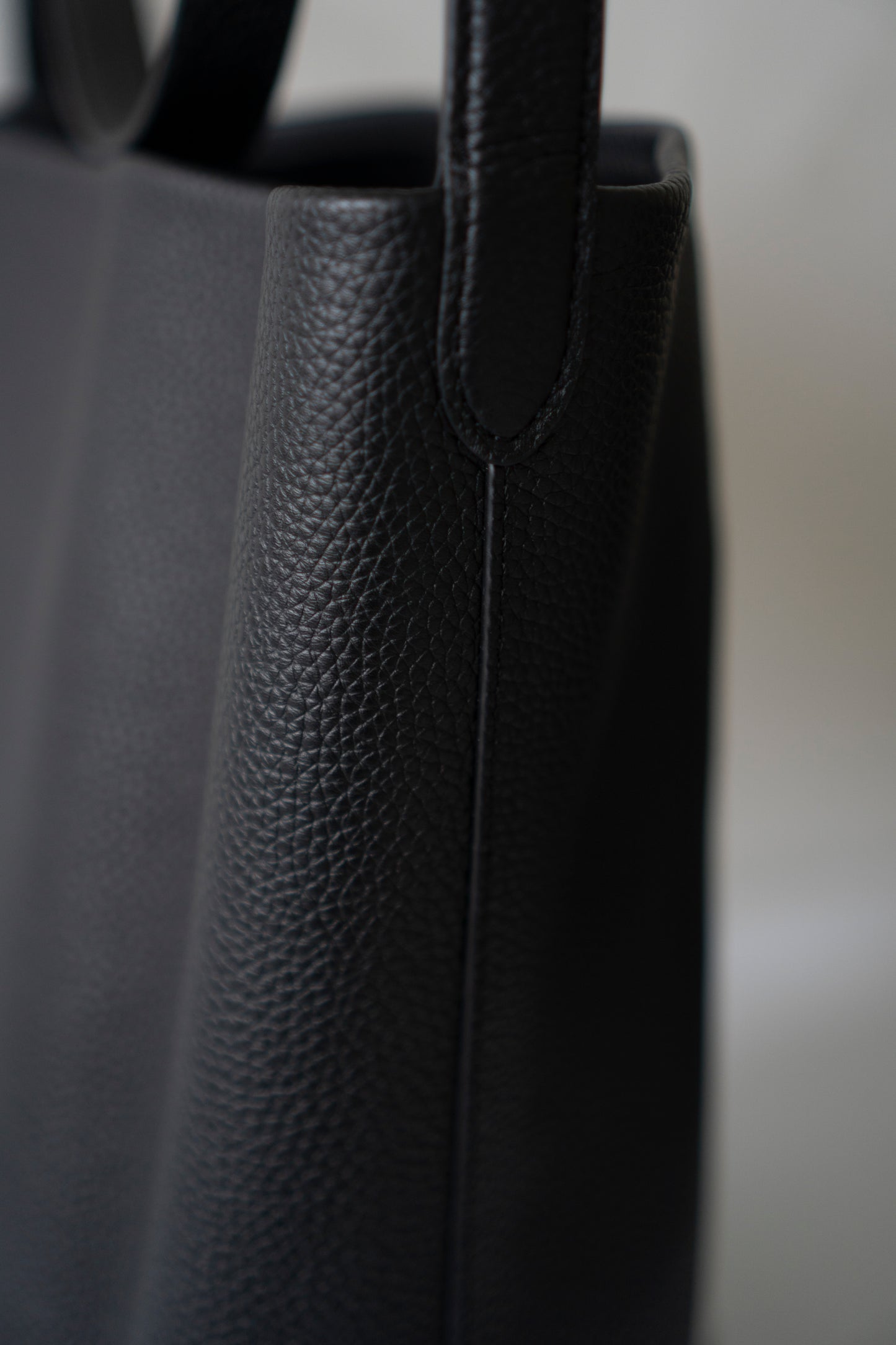 Large Park Tote – Black Grained Leather