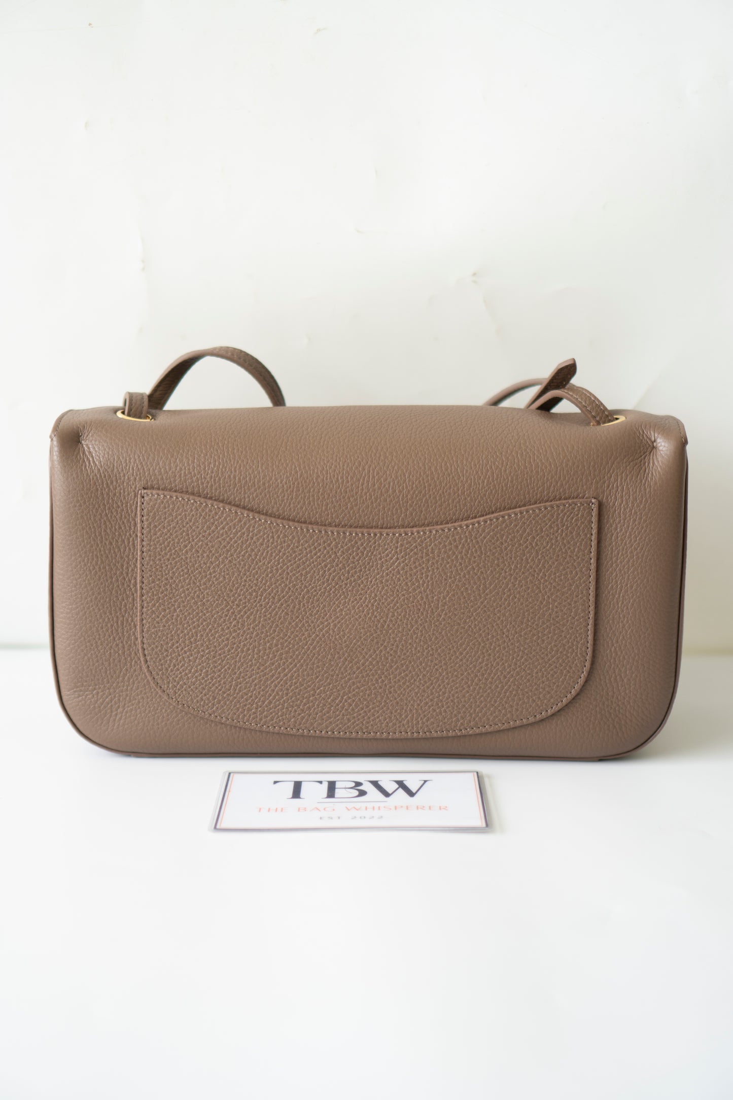 Jumbo 26S Souplissimo Flap Bag – Taupe Light Brown Grained Calfskin with Gold Hardware