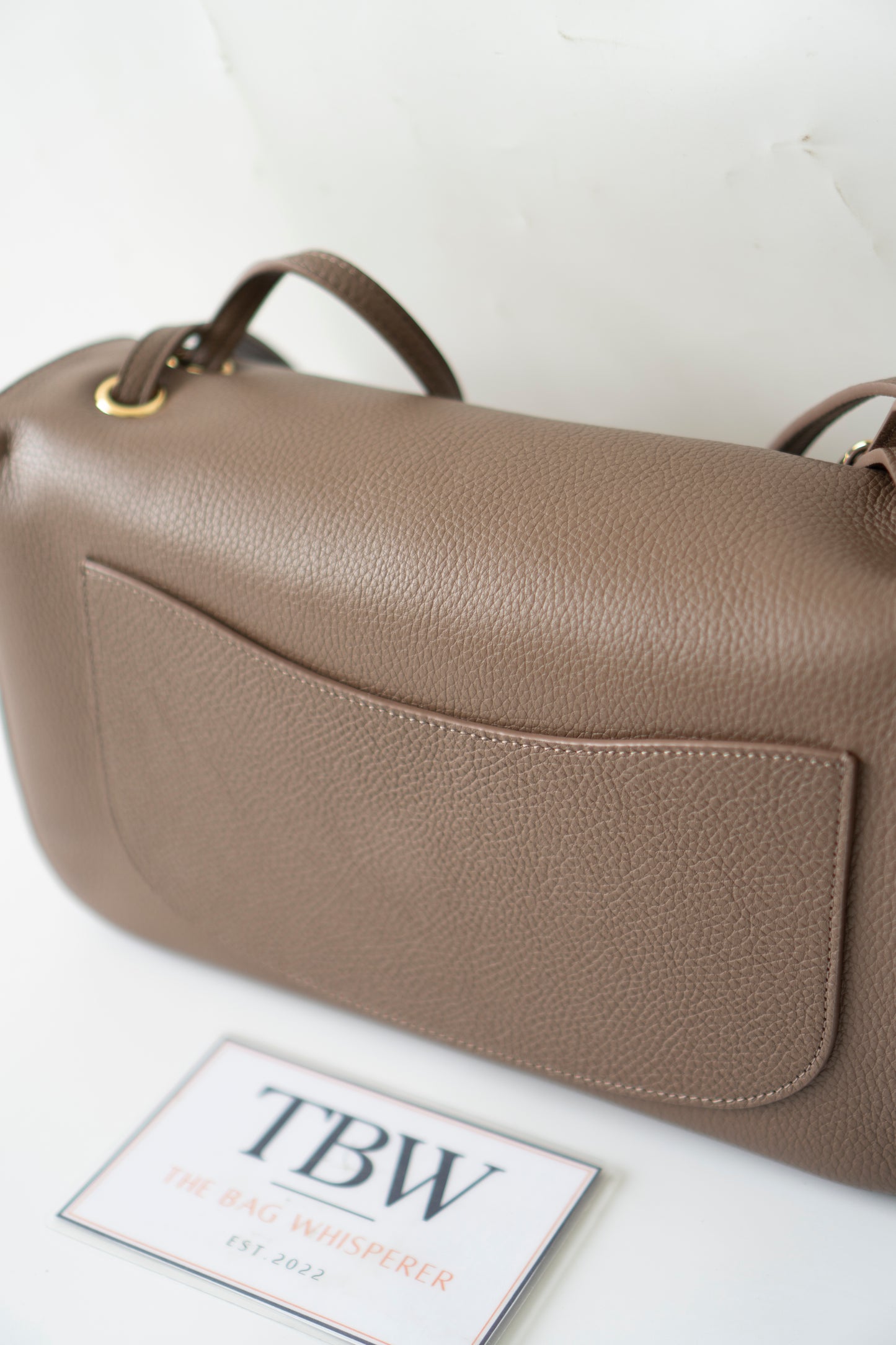 Jumbo 26S Souplissimo Flap Bag – Taupe Light Brown Grained Calfskin with Gold Hardware