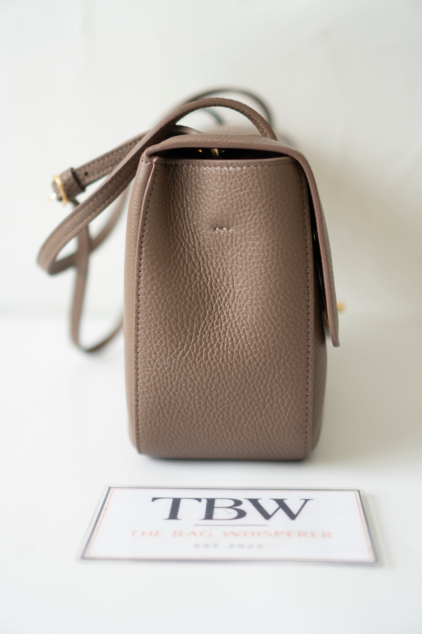 Jumbo 26S Souplissimo Flap Bag – Taupe Light Brown Grained Calfskin with Gold Hardware