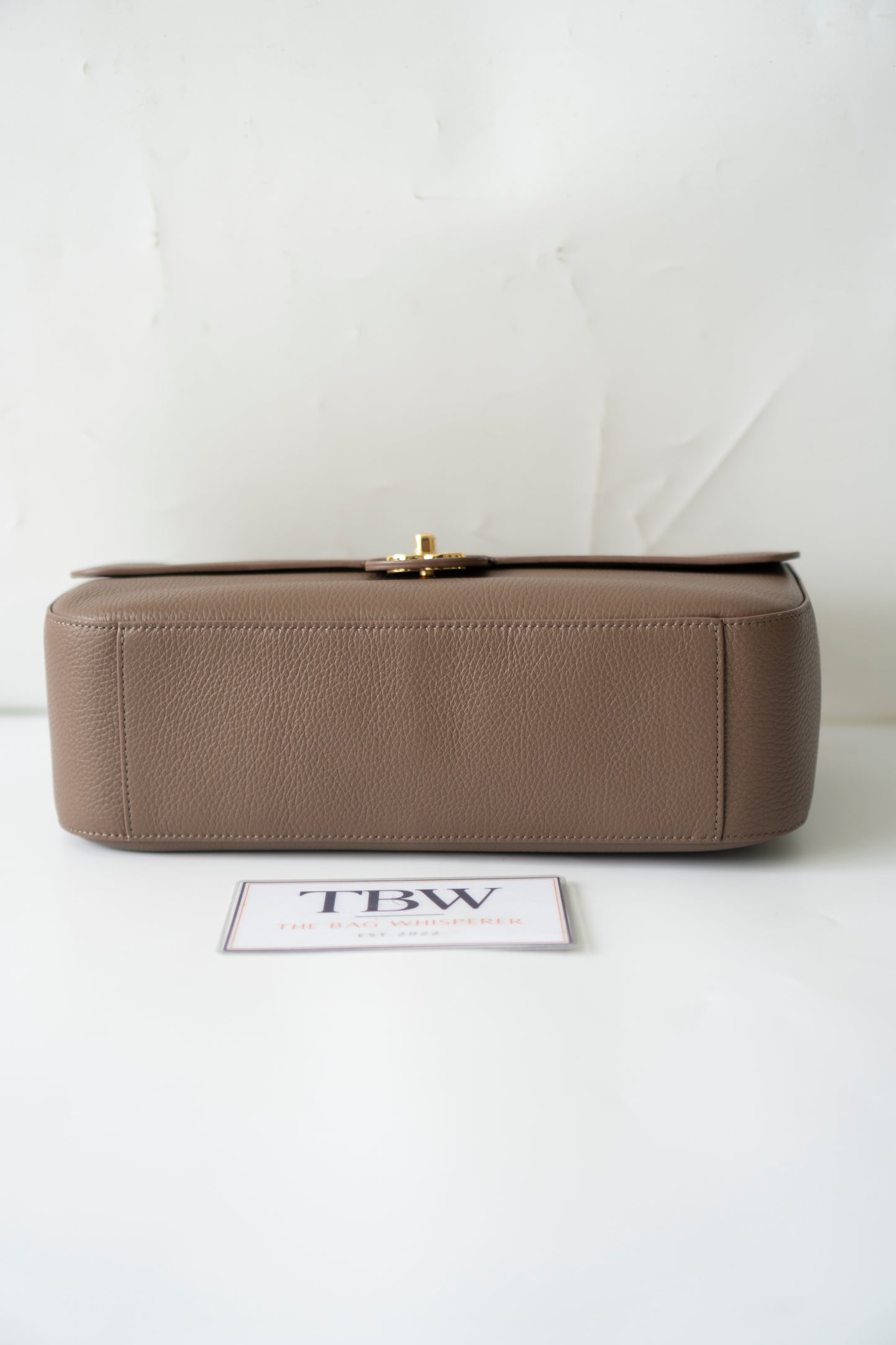 Jumbo 26S Souplissimo Flap Bag – Taupe Light Brown Grained Calfskin with Gold Hardware