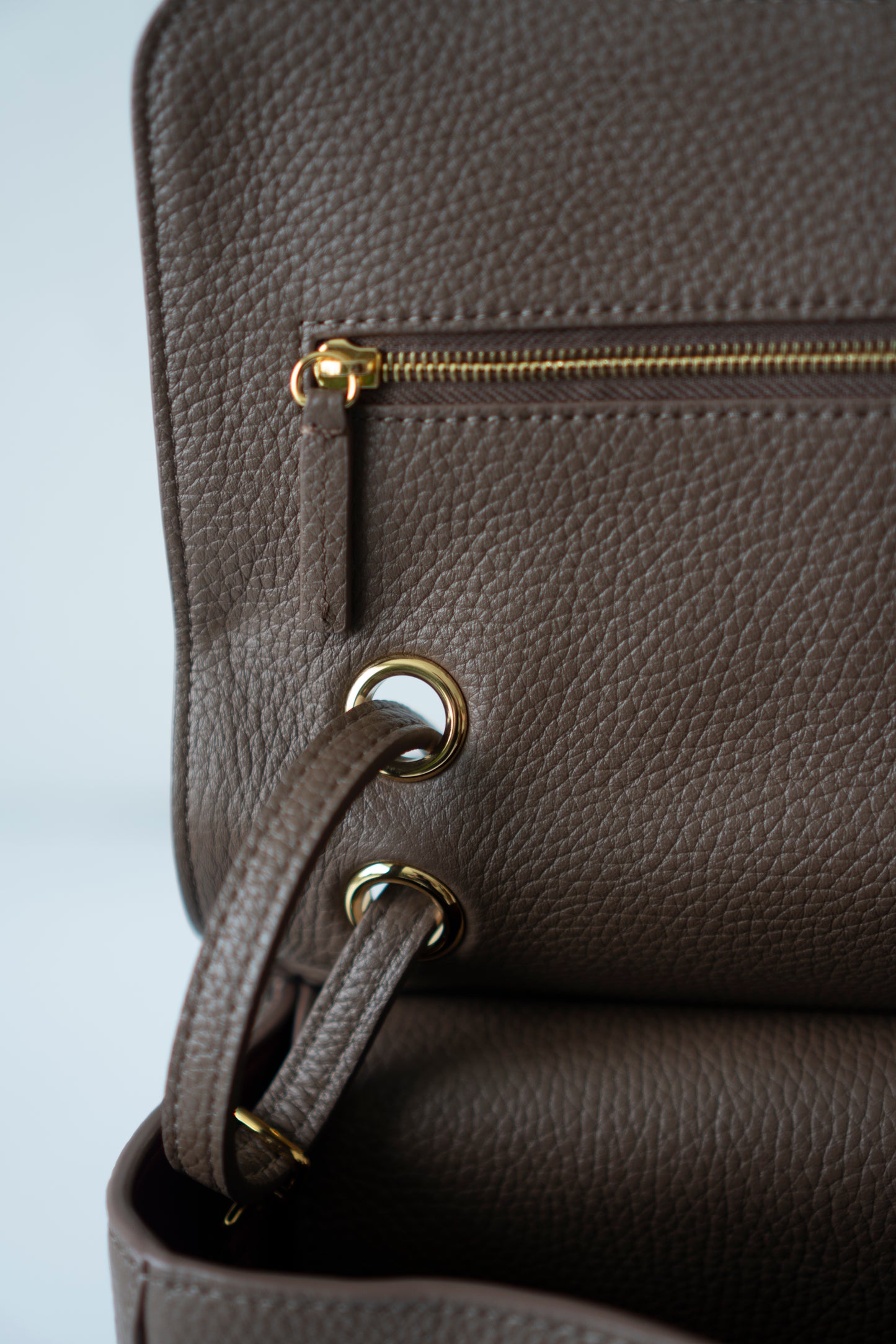 Jumbo 26S Souplissimo Flap Bag – Taupe Light Brown Grained Calfskin with Gold Hardware