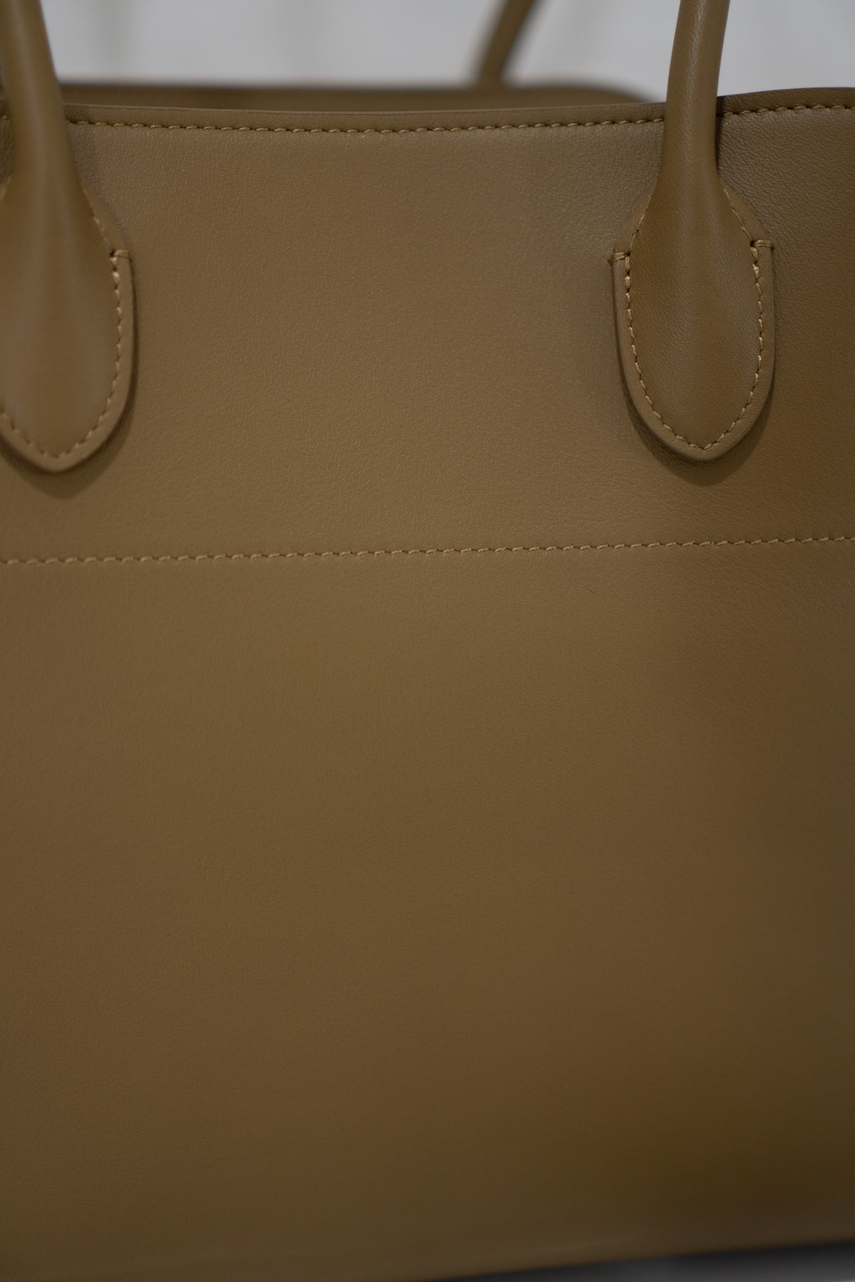 Margaux 12 Bag – Dark Beige Smooth Calfskin Leather with Gold Hardware