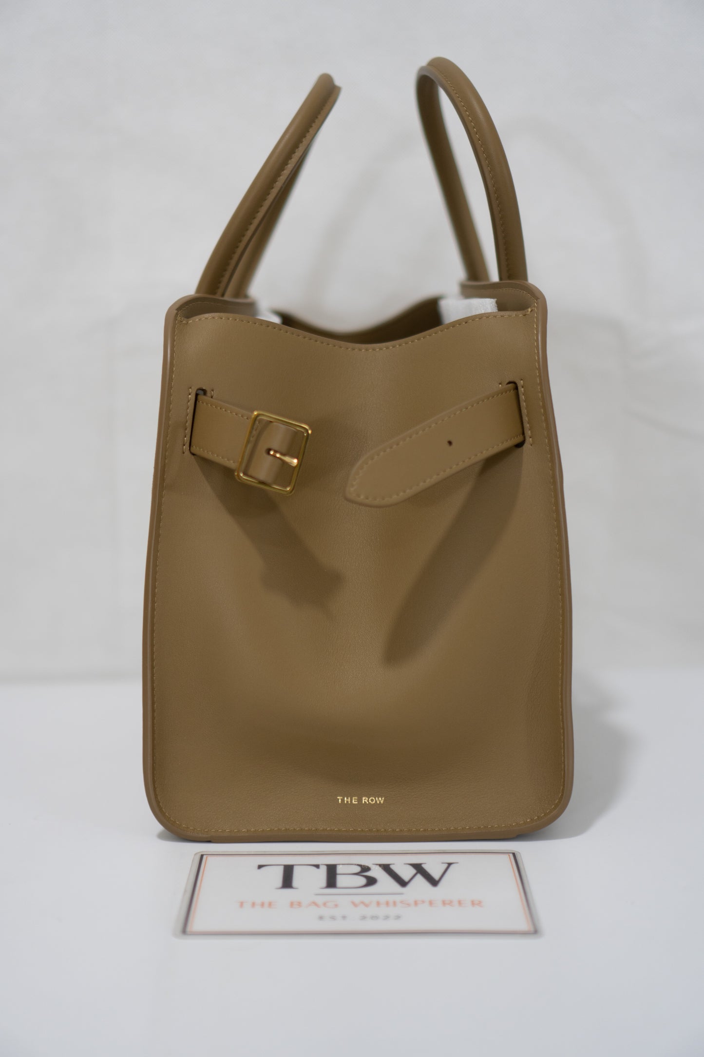 Margaux 12 Bag – Dark Beige Smooth Calfskin Leather with Gold Hardware