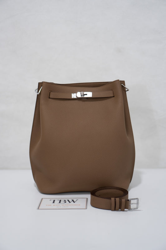 So KL 26 – Beige Weimar Clemence Leather with Palladium Hardware