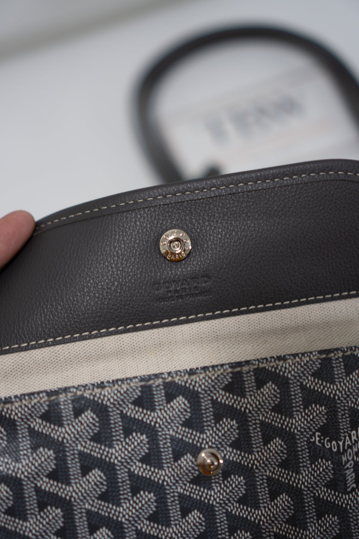 Saint Louis PM – Grey Canvas Tote Bag
