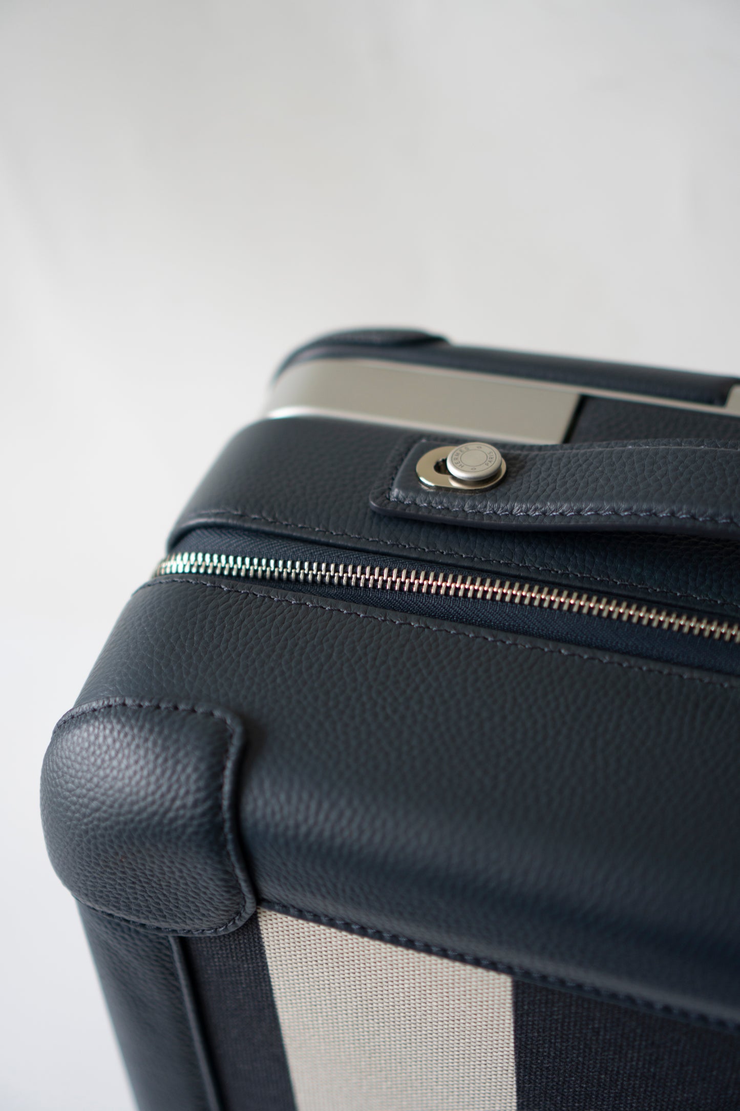 R.M.S Cabin Suitcase – Pacific Canvas with Taurillon Leather