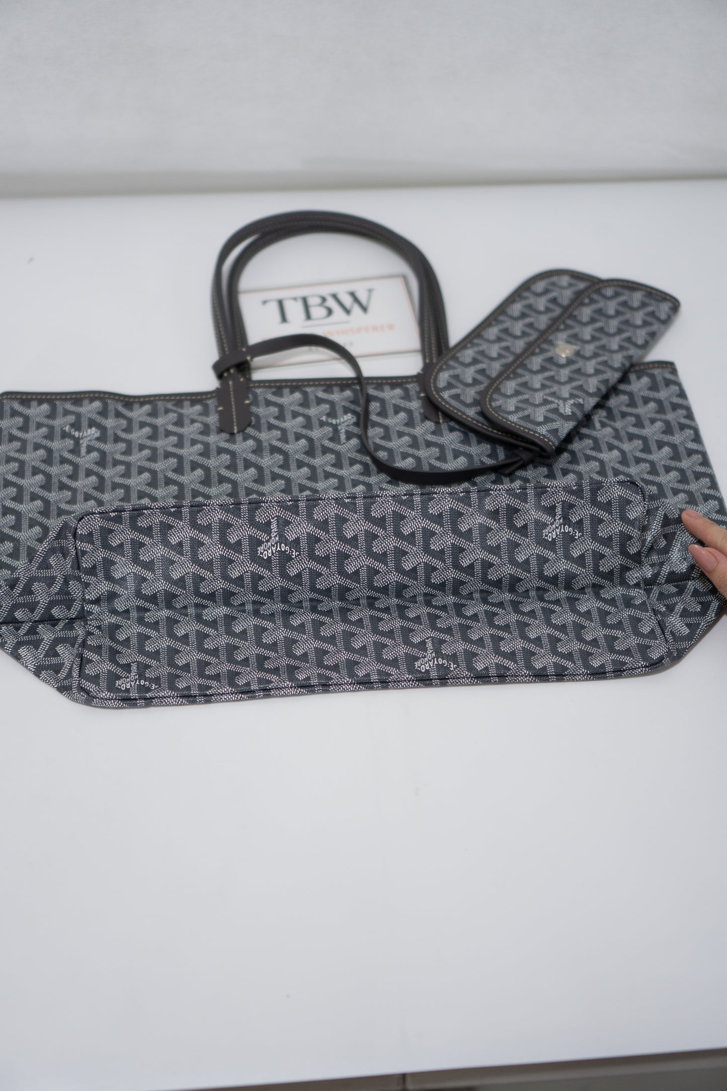 Saint Louis PM – Grey Canvas Tote Bag