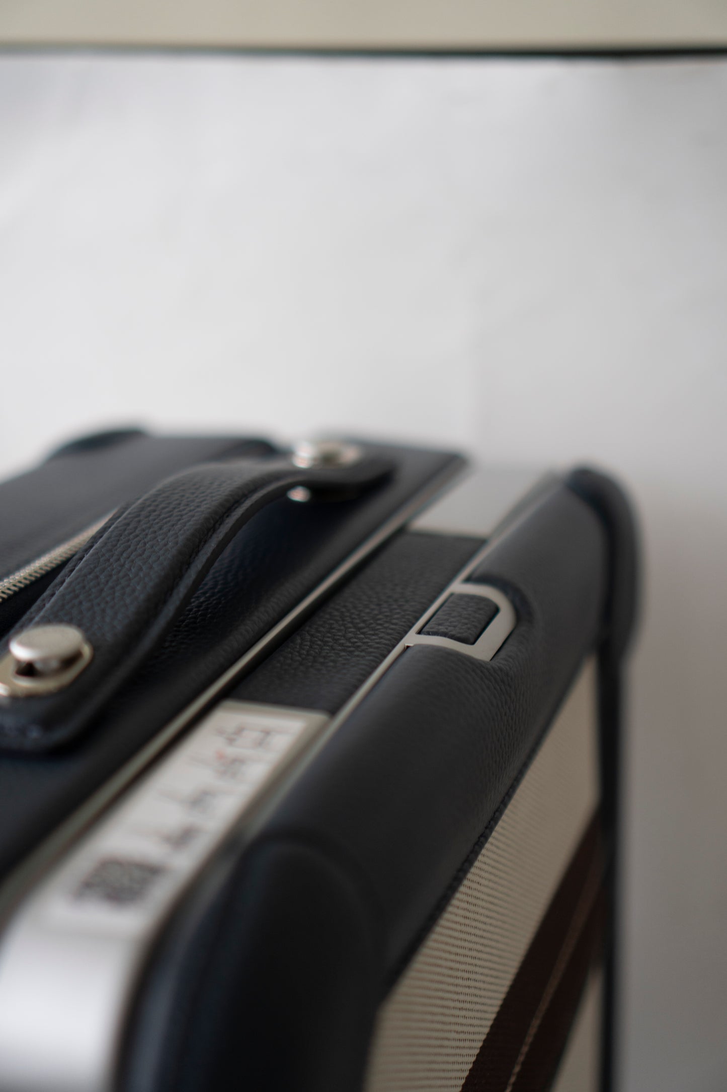 R.M.S Cabin Suitcase – Pacific Canvas with Taurillon Leather