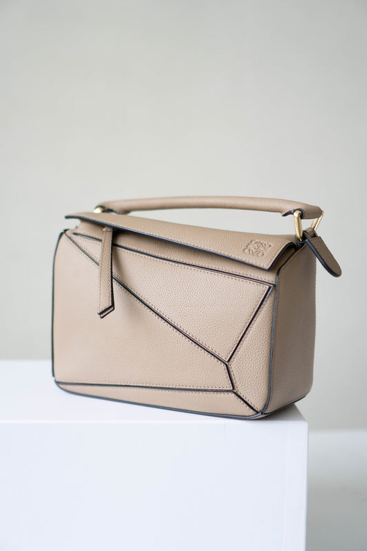 Puzzle Edge in Small with Gold Hardware