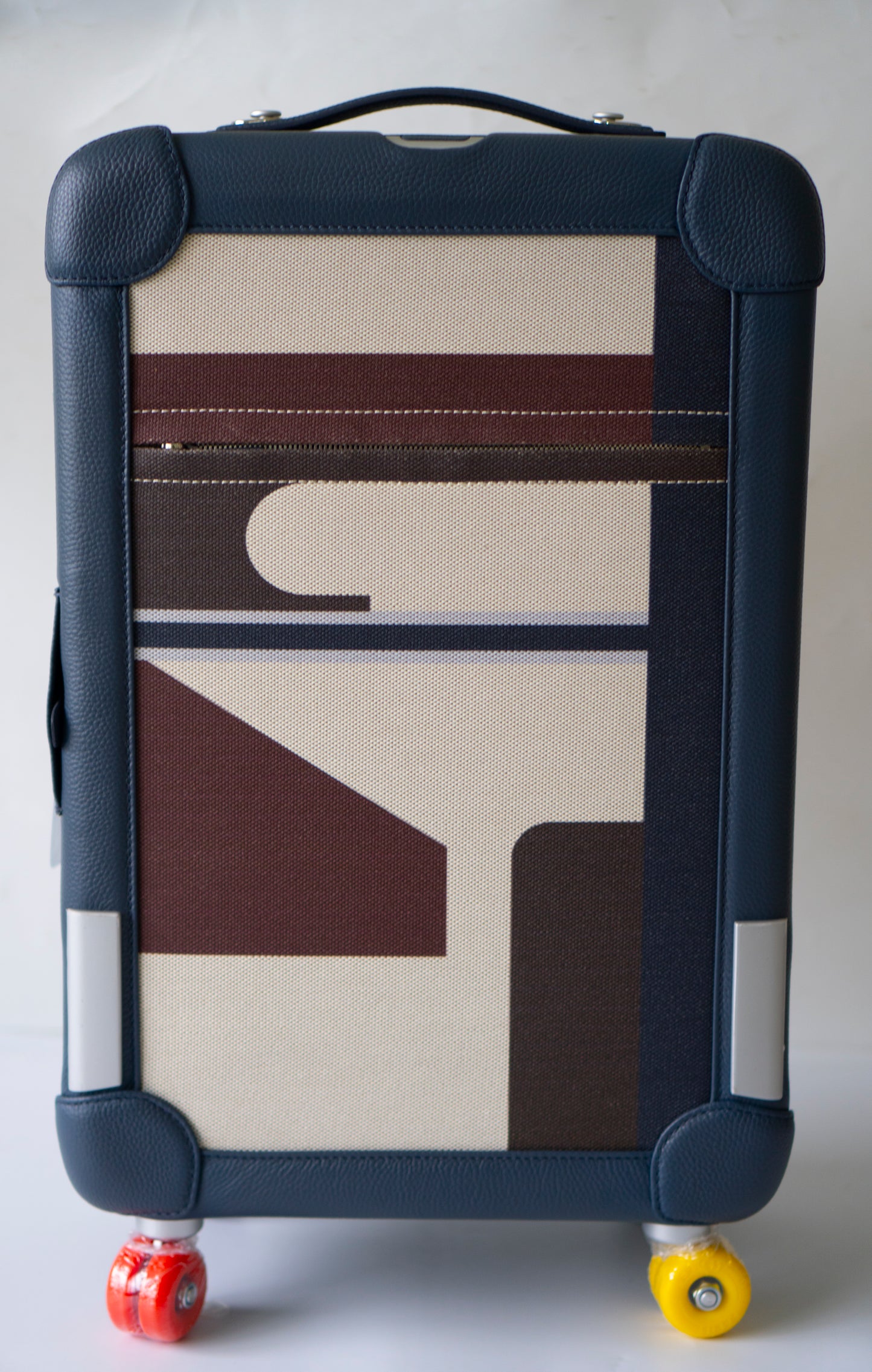 R.M.S Cabin Suitcase – Pacific Canvas with Taurillon Leather