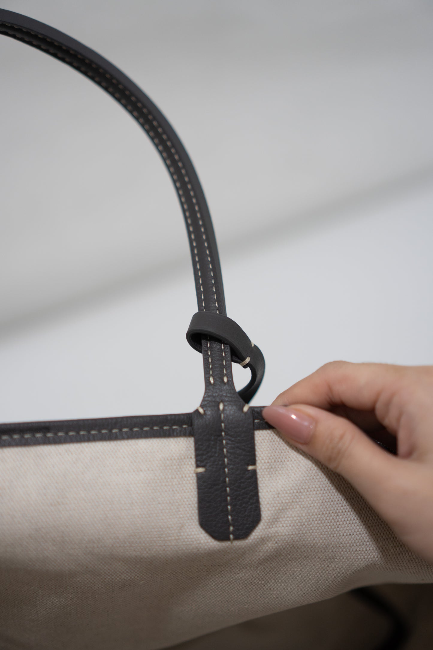 Saint Louis PM – Grey Canvas Tote Bag