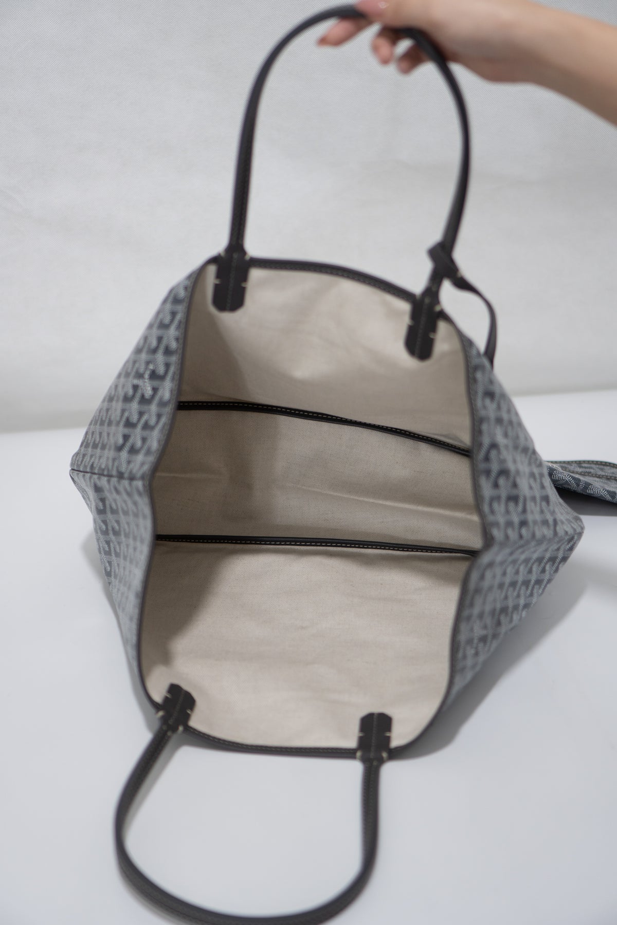 Saint Louis PM – Grey Canvas Tote Bag