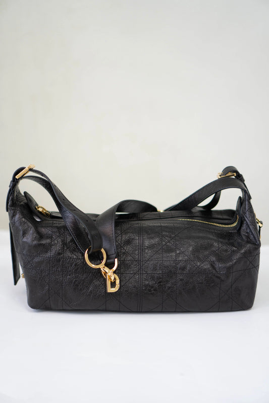 D-Journey crinkled calfskin leather