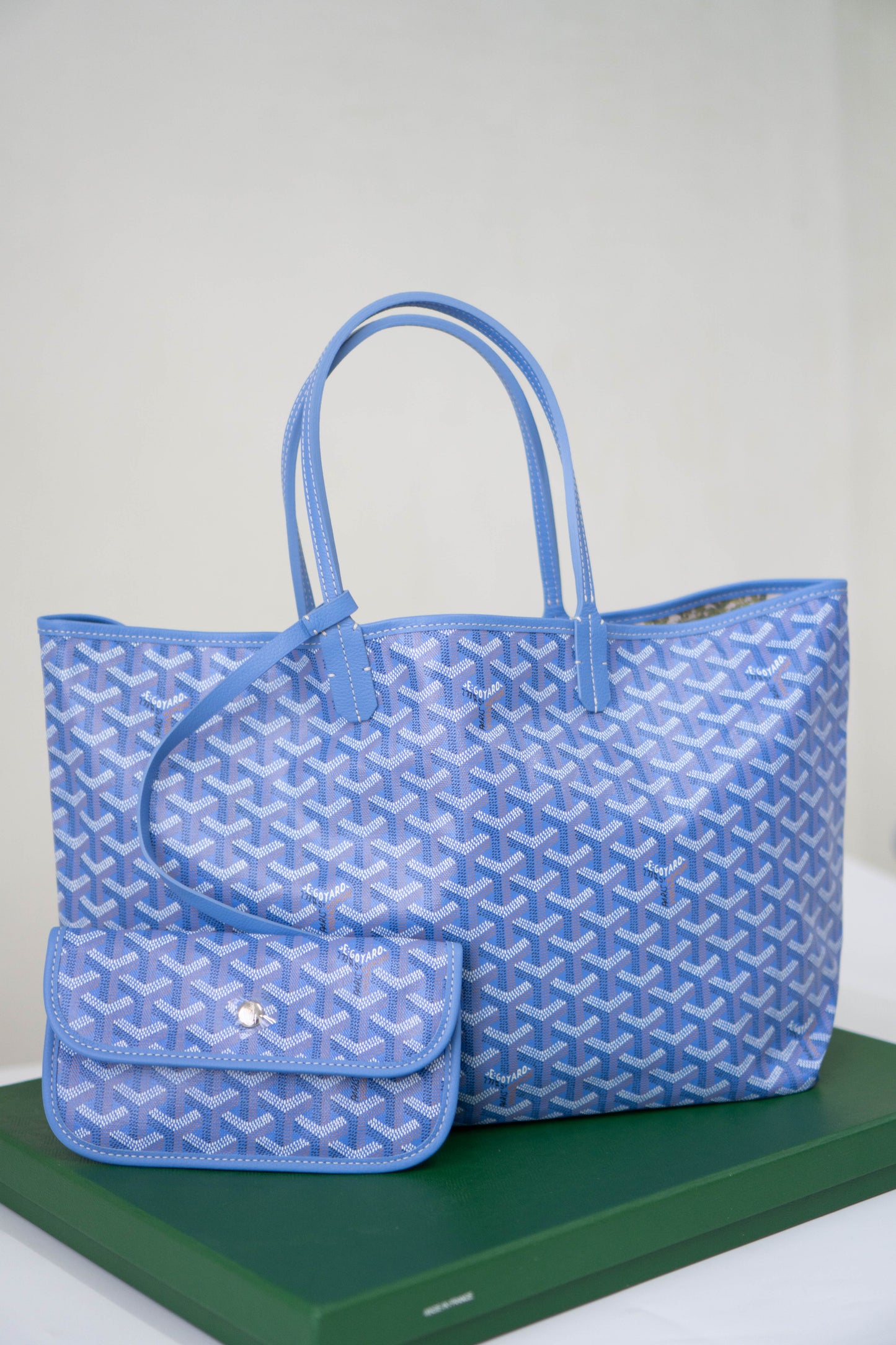 Saint Louis PM tote in Vibrant Sky Blue