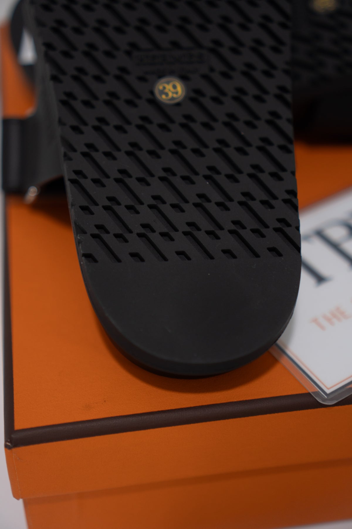 Chypre Sandal – Black Calfskin Leather with Black Molded Sole