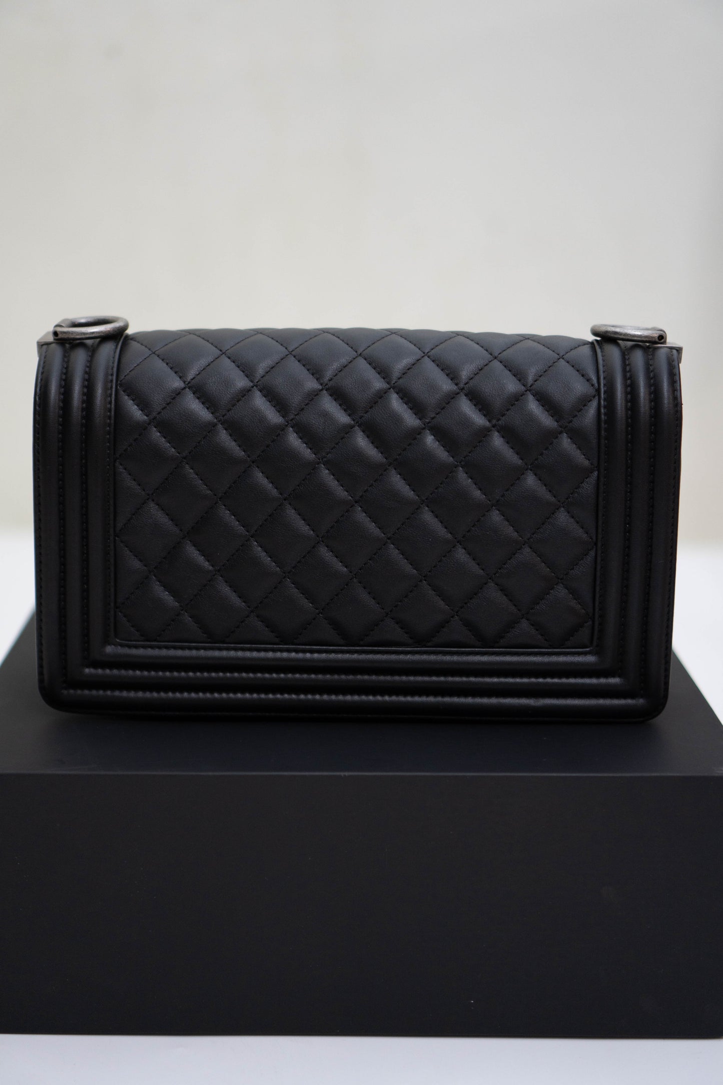 Le Boy in Black Quilted Calfskin with Ruthenium Hardware