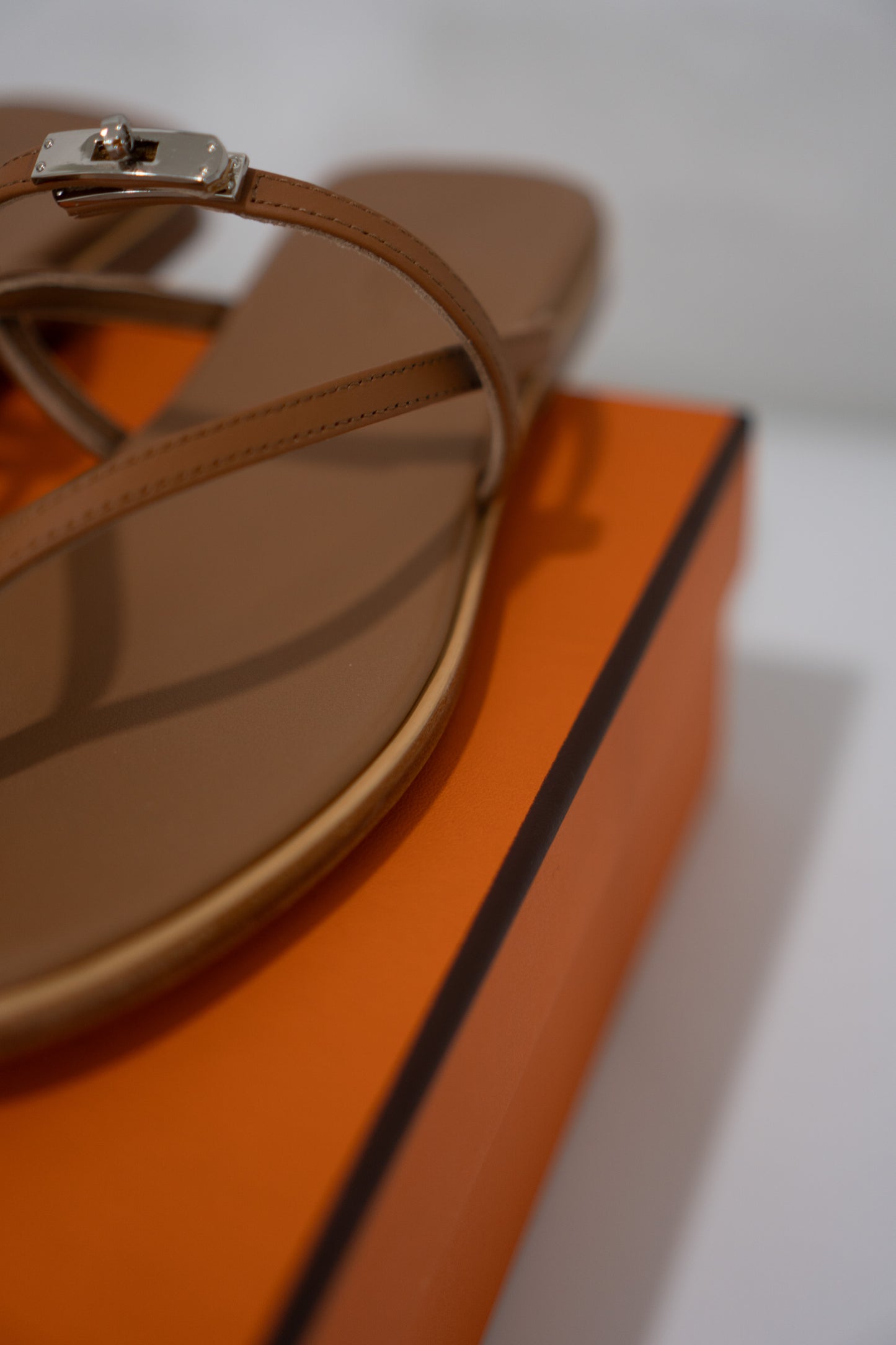 Miss Sandal – Gold Veau Calfskin Leather