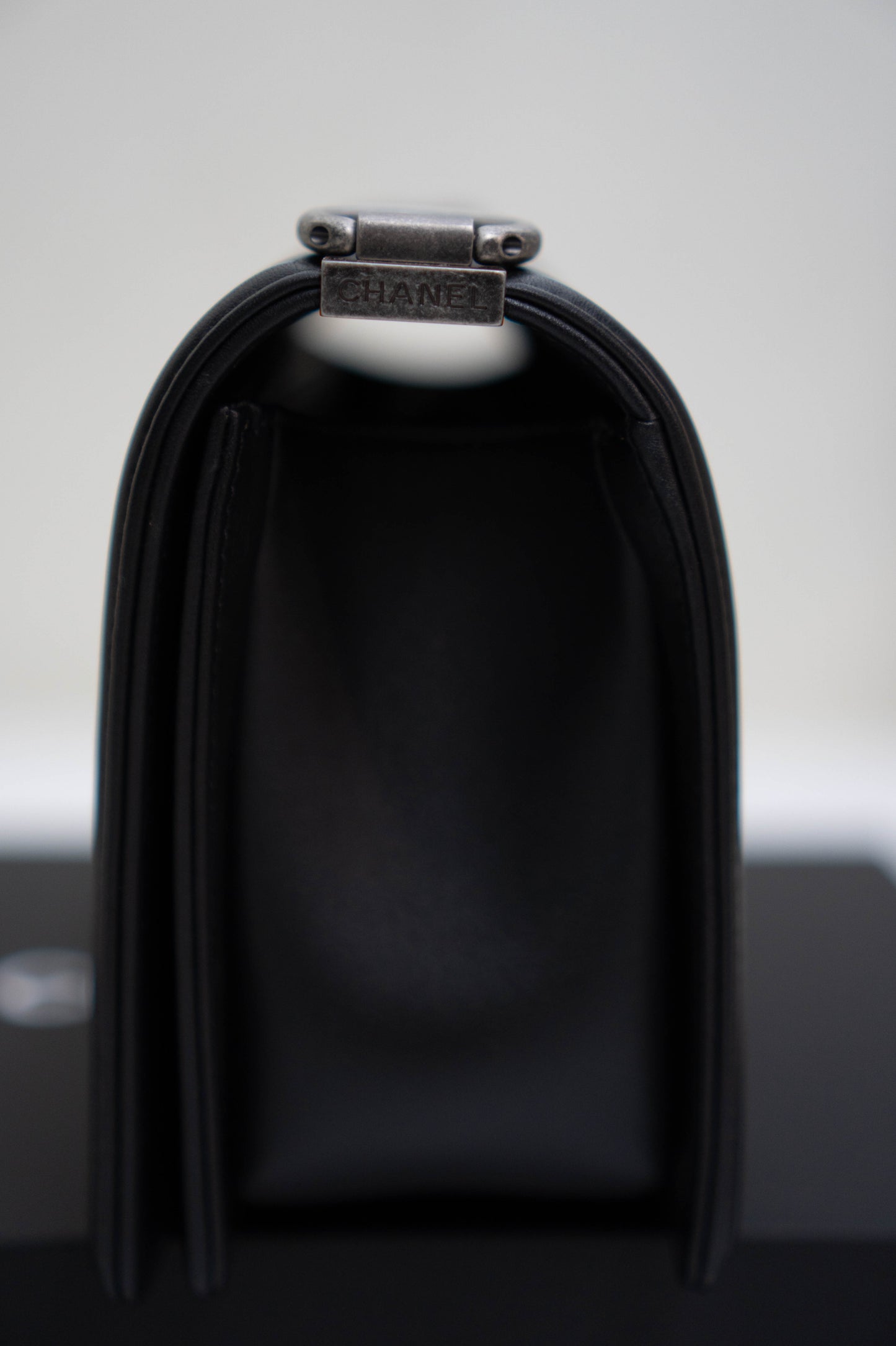 Le Boy in Black Quilted Calfskin with Ruthenium Hardware
