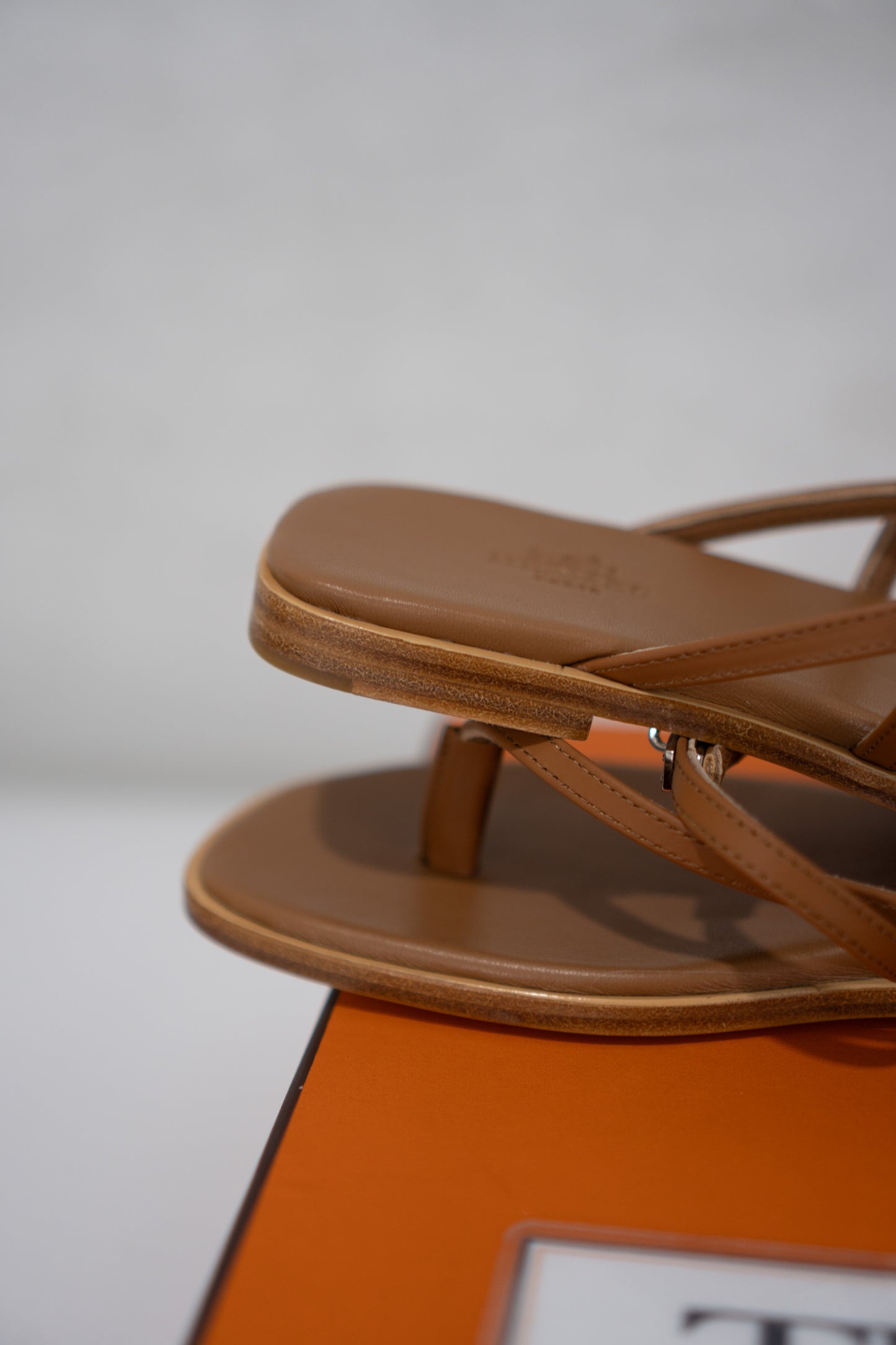 Miss Sandal – Gold Veau Calfskin Leather