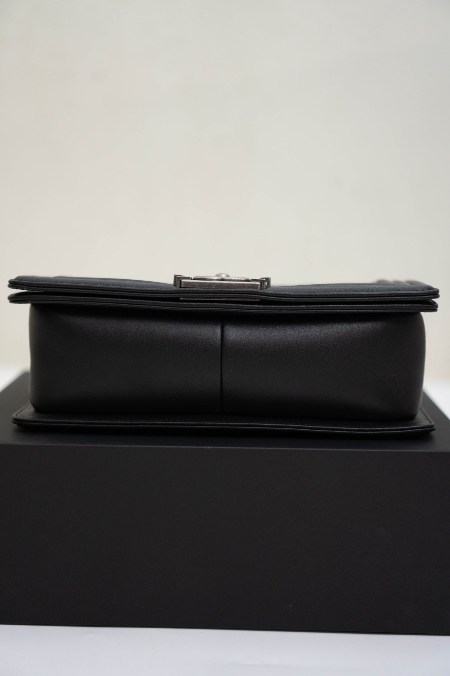 Le Boy in Black Quilted Calfskin with Ruthenium Hardware