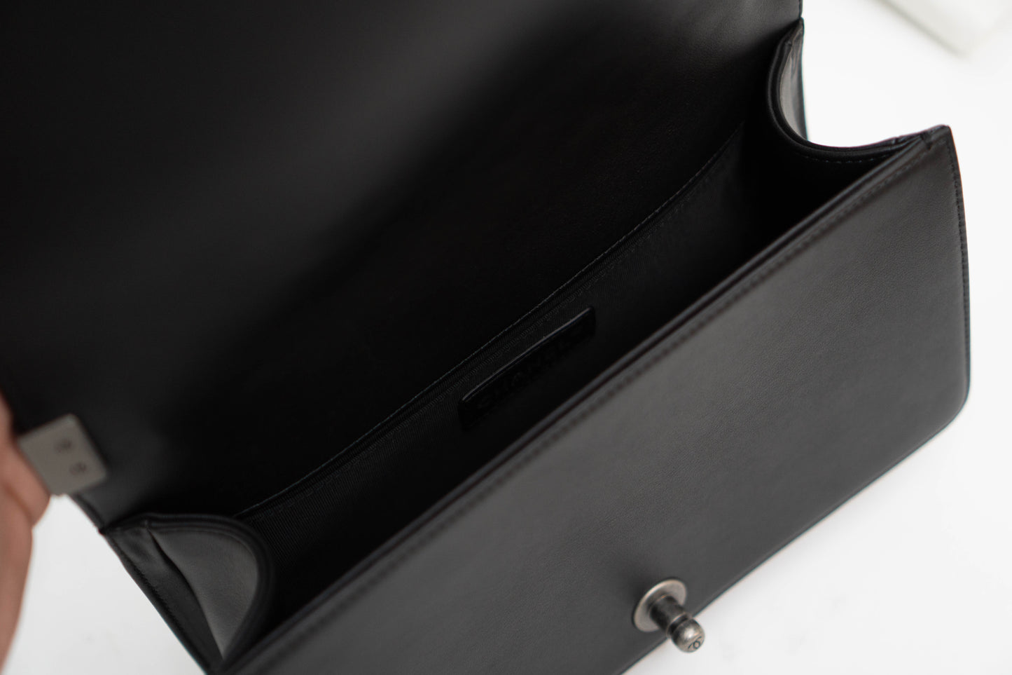 Le Boy in Black Quilted Calfskin with Ruthenium Hardware