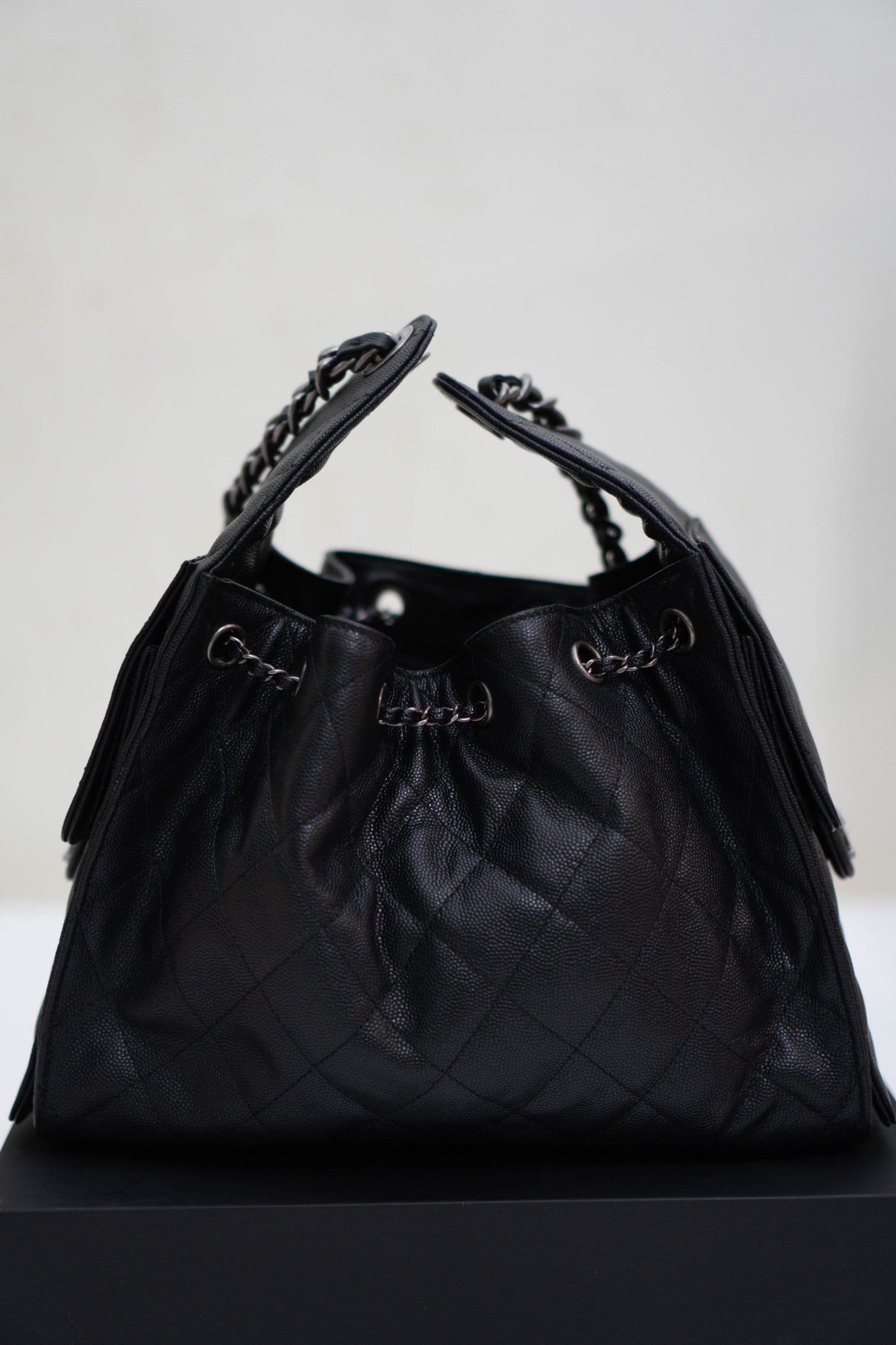 C25 Caviar Leather with Ruthenium-finish metal Size Small