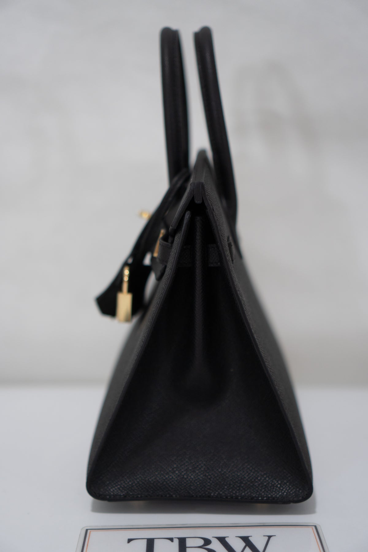 BK 25 – Black Epsom Leather with Gold Hardware