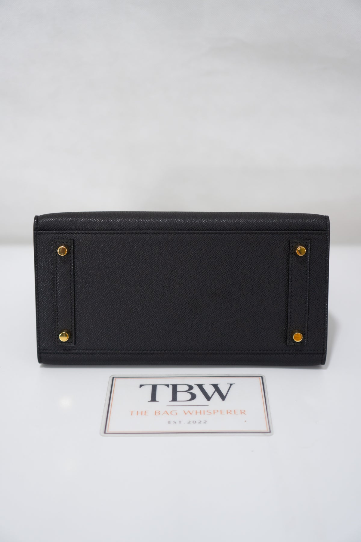 BK 25 – Black Epsom Leather with Gold Hardware