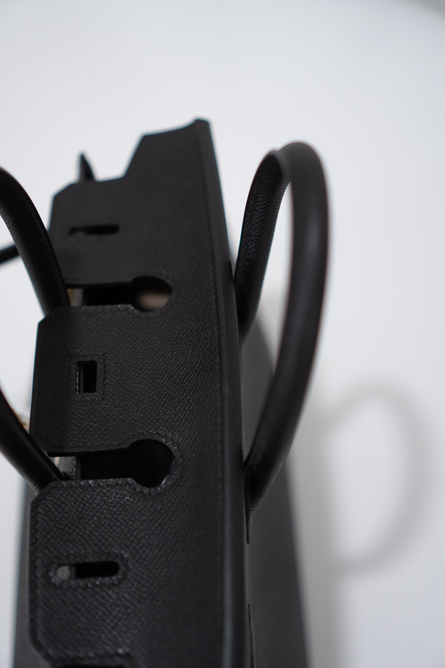 BK 25 – Black Epsom Leather with Gold Hardware