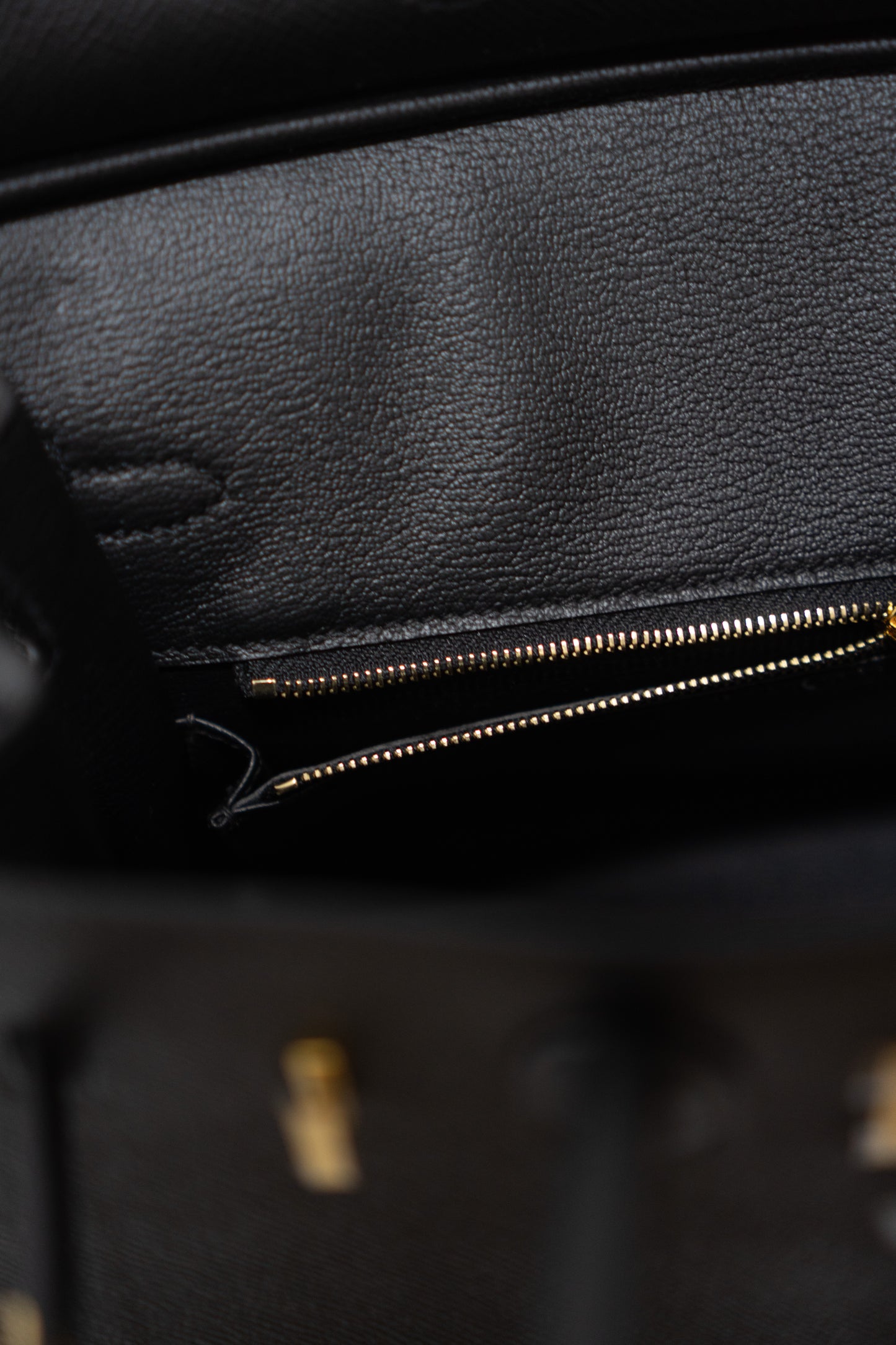 BK 25 – Black Epsom Leather with Gold Hardware