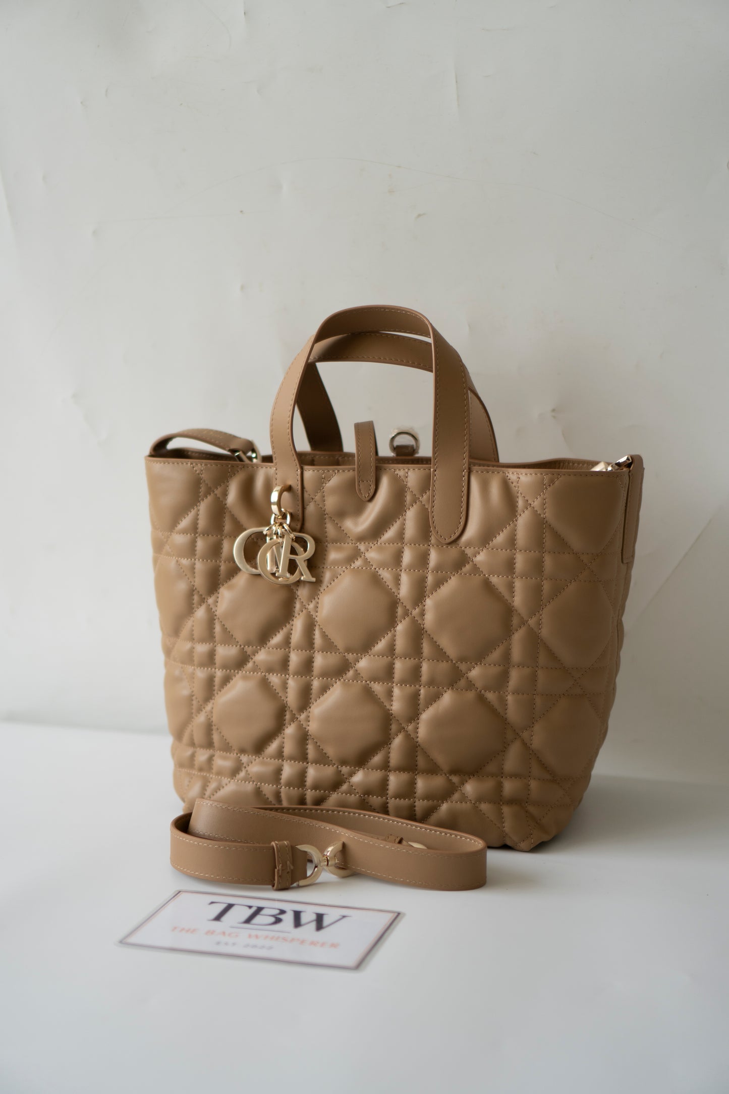 Toujours Vertical Tote – Medium Tan