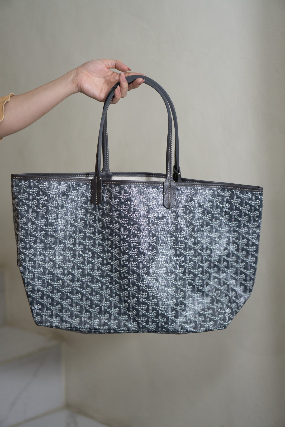 Saint Louis PM – Grey Canvas Tote Bag