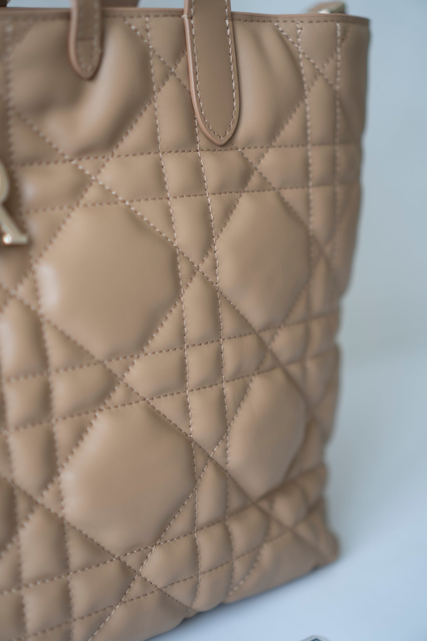 Toujours Vertical Tote – Medium Tan