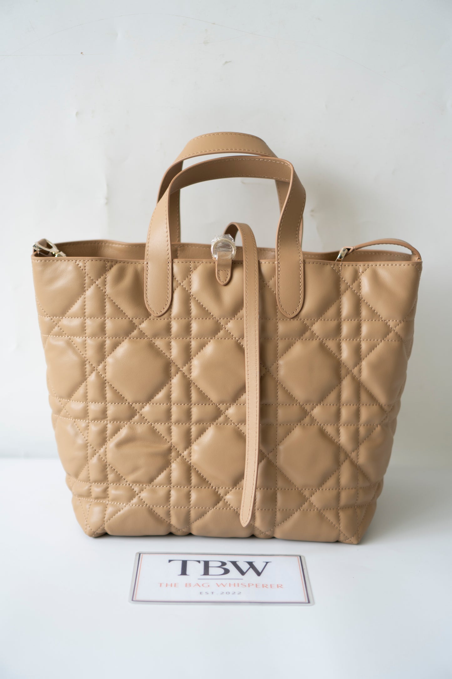 Toujours Vertical Tote – Medium Tan