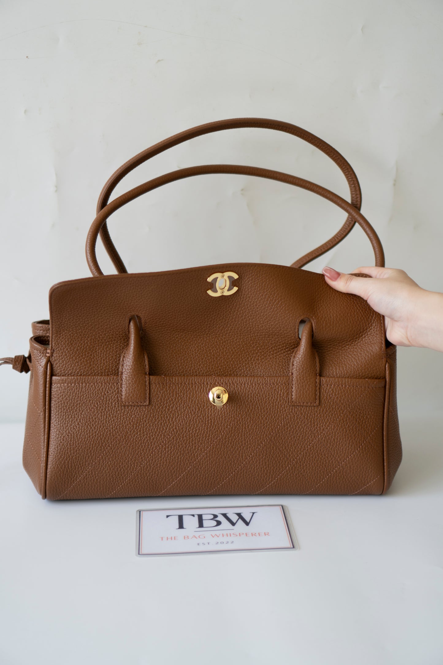 26S Urban Essential East West Shopping Flap – Camel Caviar