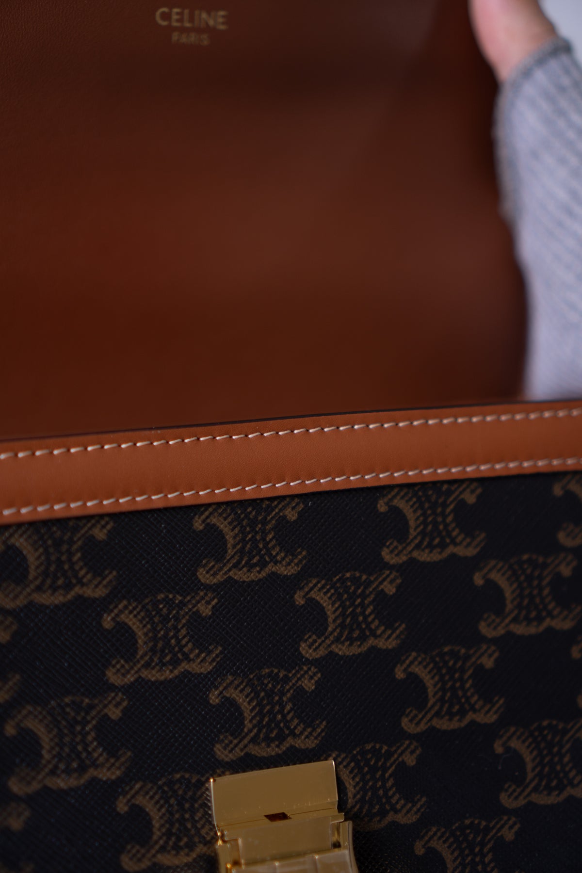 Triomphe Teen Bag – Triomphe Monogram Canvas & Leather