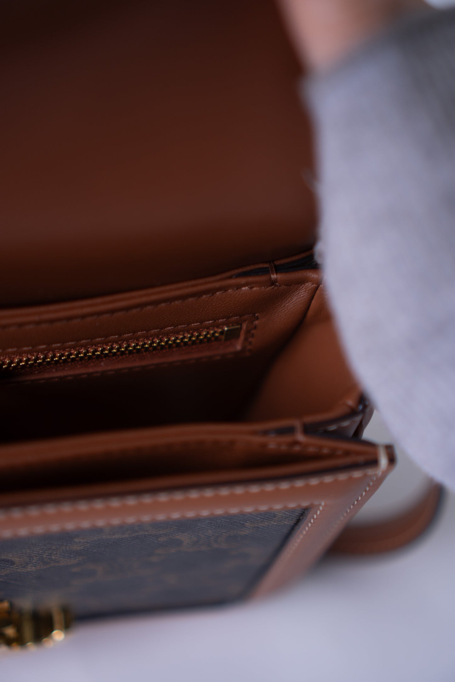 Triomphe Teen Bag – Triomphe Monogram Canvas & Leather