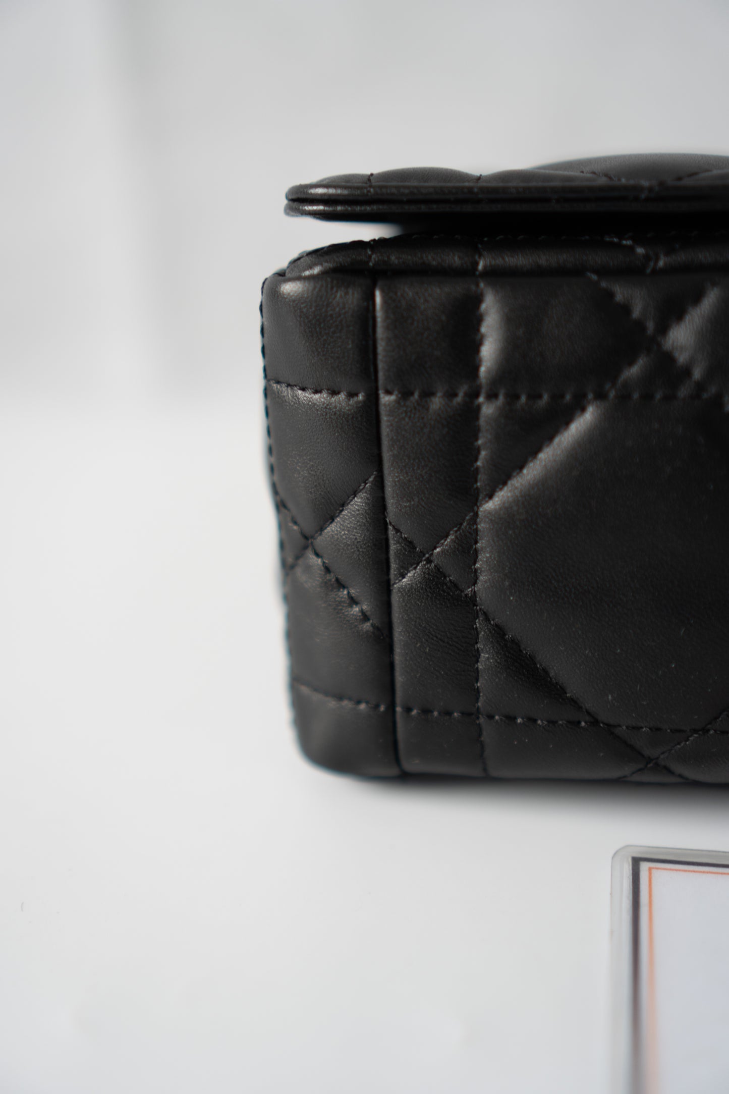 Caro Medium Bag – Black Cannage Calfskin