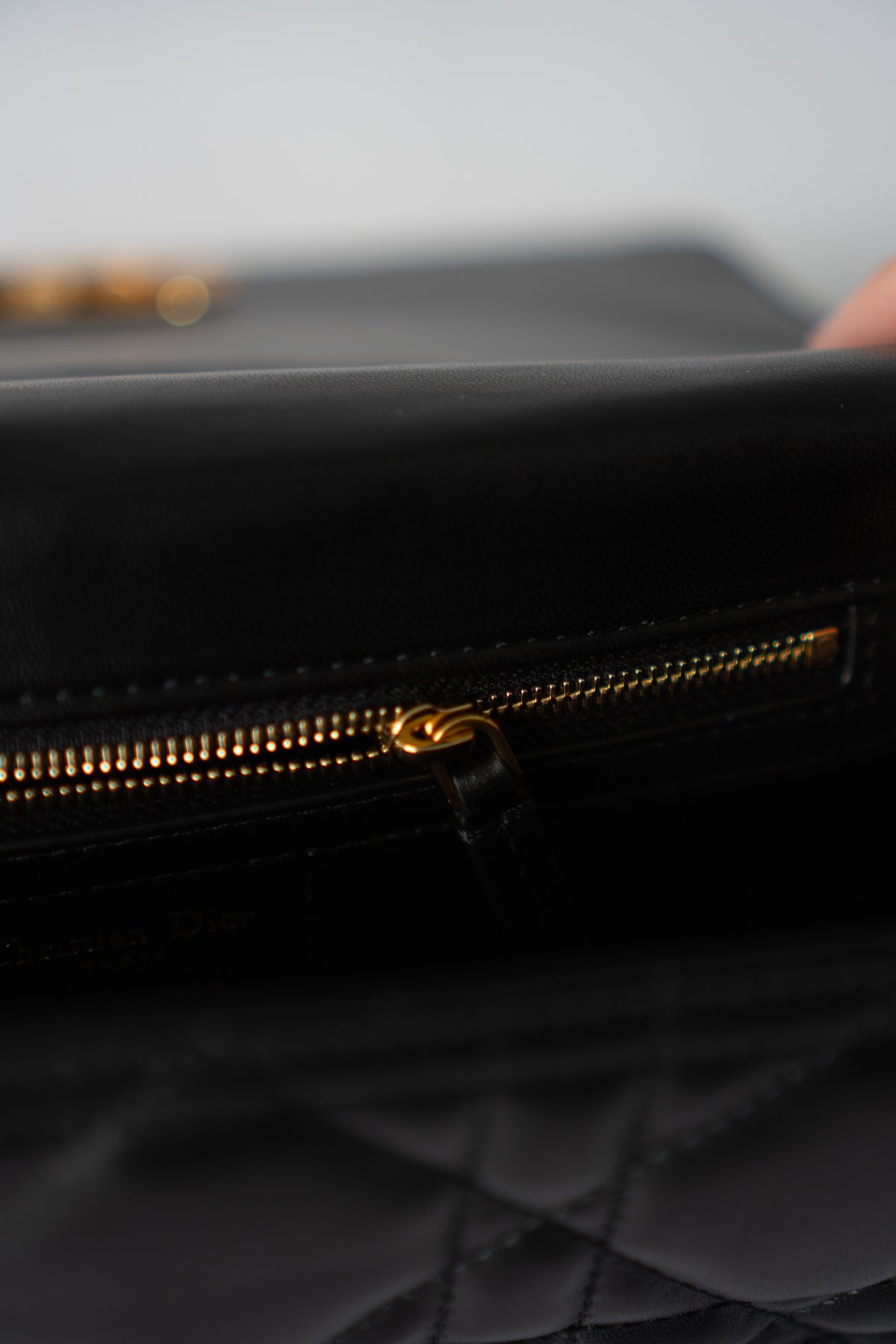 Caro Medium Bag – Black Cannage Calfskin